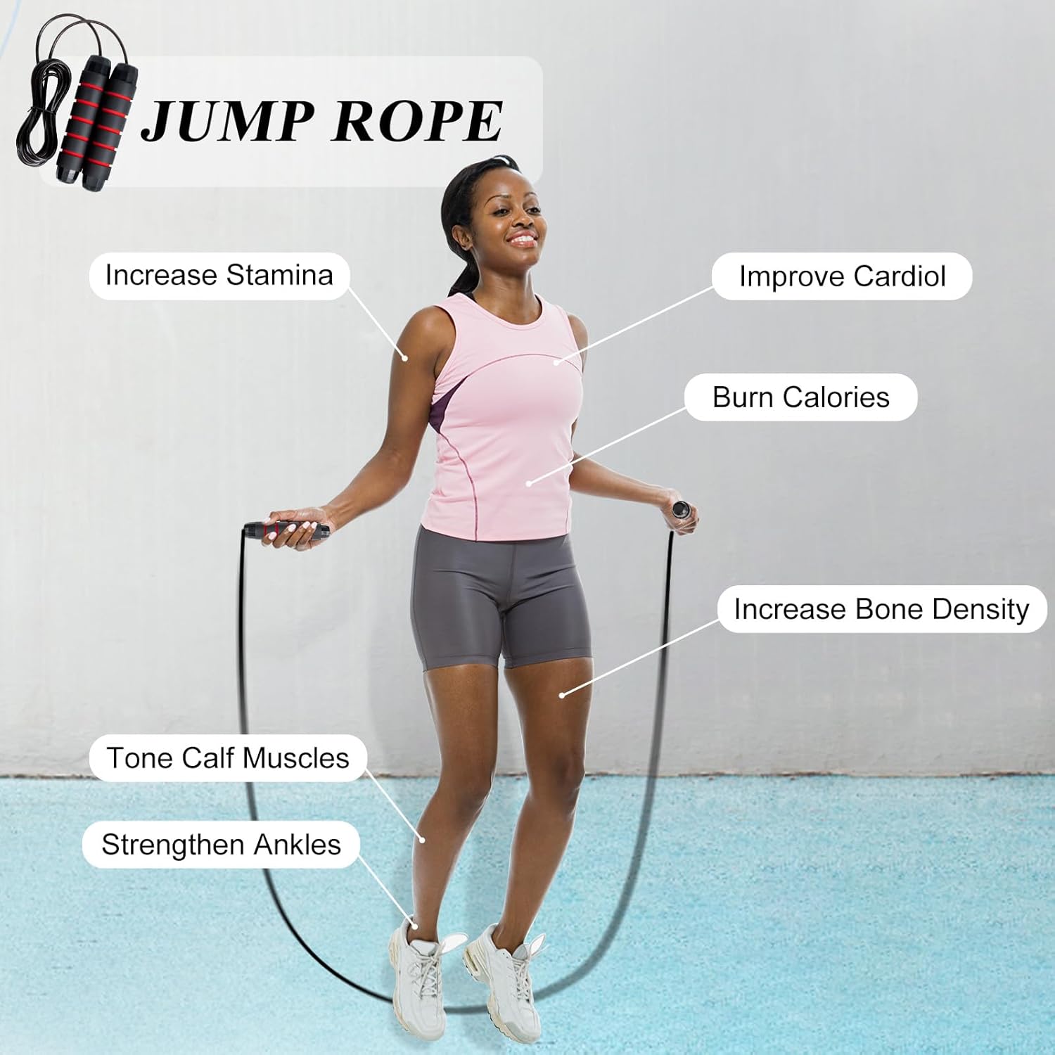 Soccer Training Equipment Set, 20 Feet 12 Rungs Pro Speed & Agility Ladder, Resistance Parachute, Jump Rope, 5 Resistance Bands with Carrying Bag - Image 7