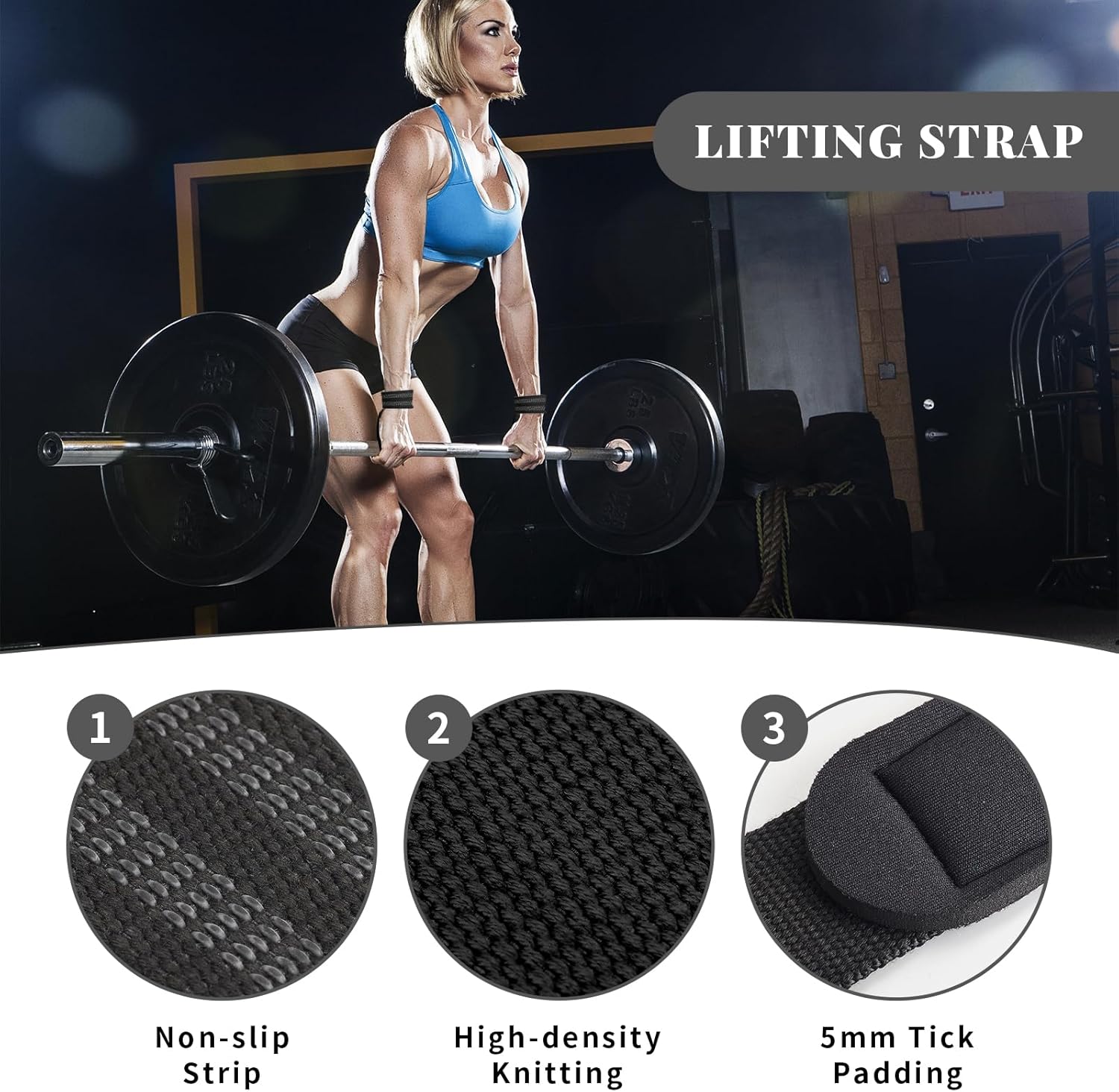 Barbell Pad Set,10 Pcs Barbell Pads for Hip Thrust Squat & Lunges Support,with 2 Workout Ankle Straps, 2 Gym Straps Weight Lifting, 2 Gym Gloves, Resistance Band, Olympic Bar Pad,Carry Bag - Image 6