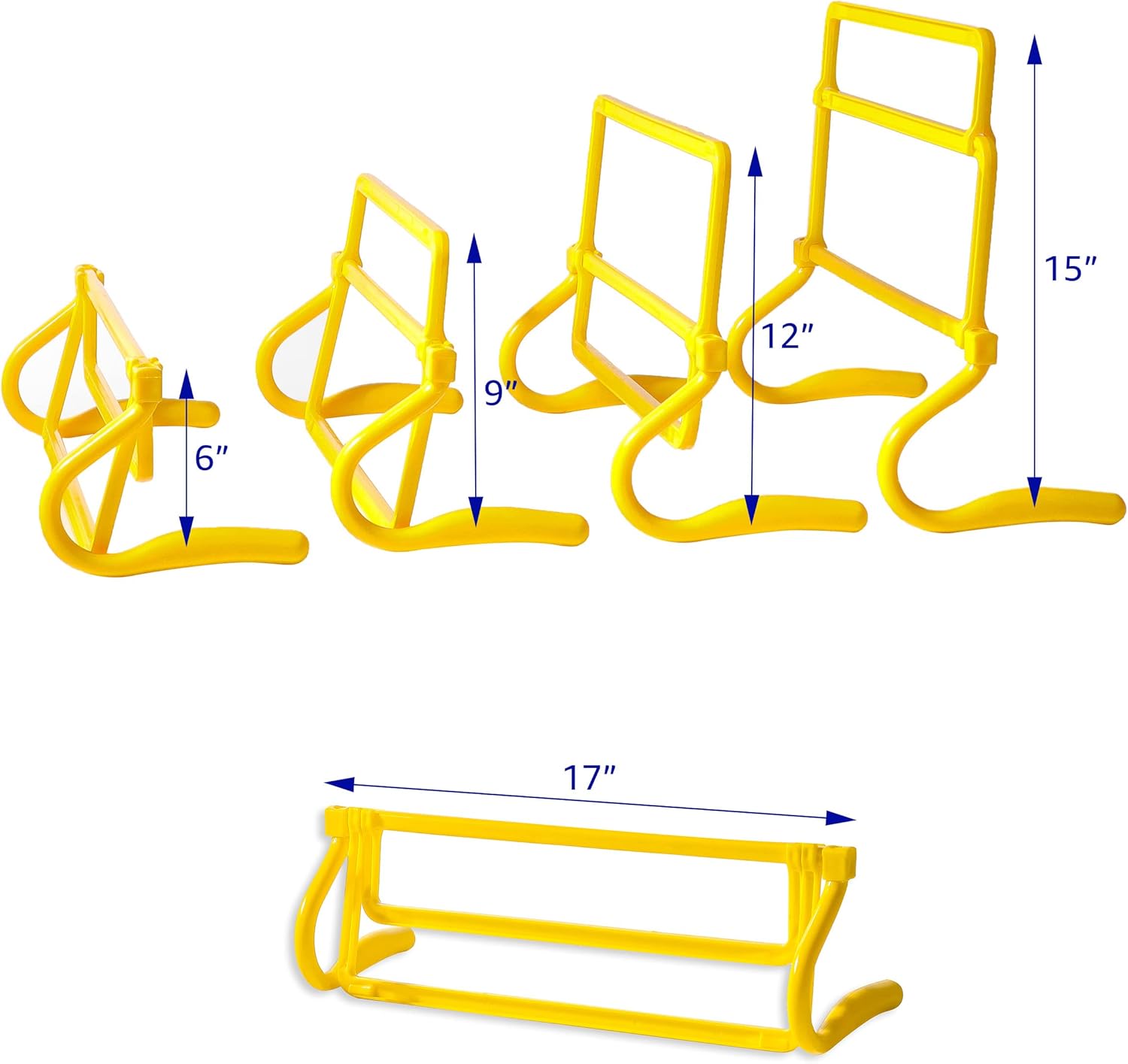 Set of 5 Adjustable Speed Training Hurdles by Trademark Innovations - Image 4