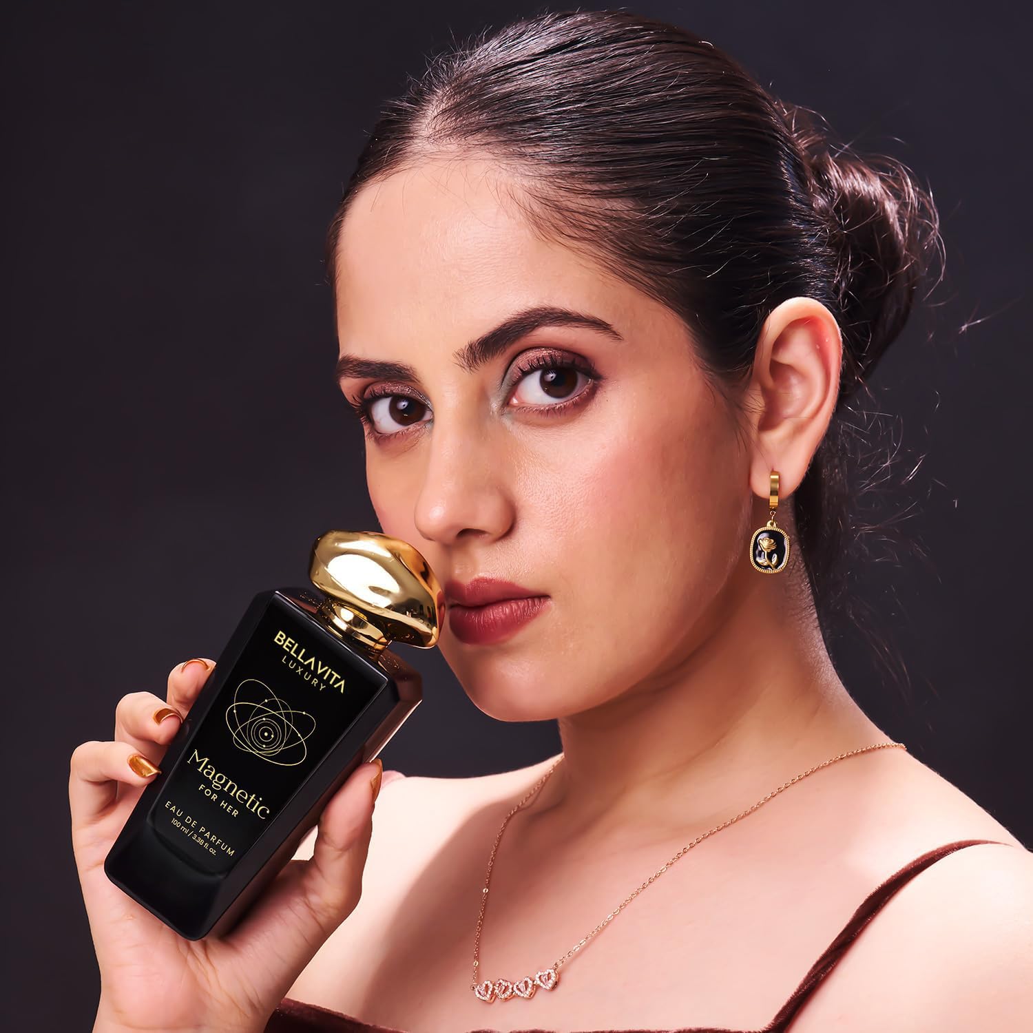BELLAVITA Luxury Mood Collection MAGNETIC Perfume for Women 100ml | Pheromone Inspired Technology Long Lasting Fragrance | Notes of Rose, Jasmine and Cherry | Gourmet, Spicy Premium Fragrance - Image 4