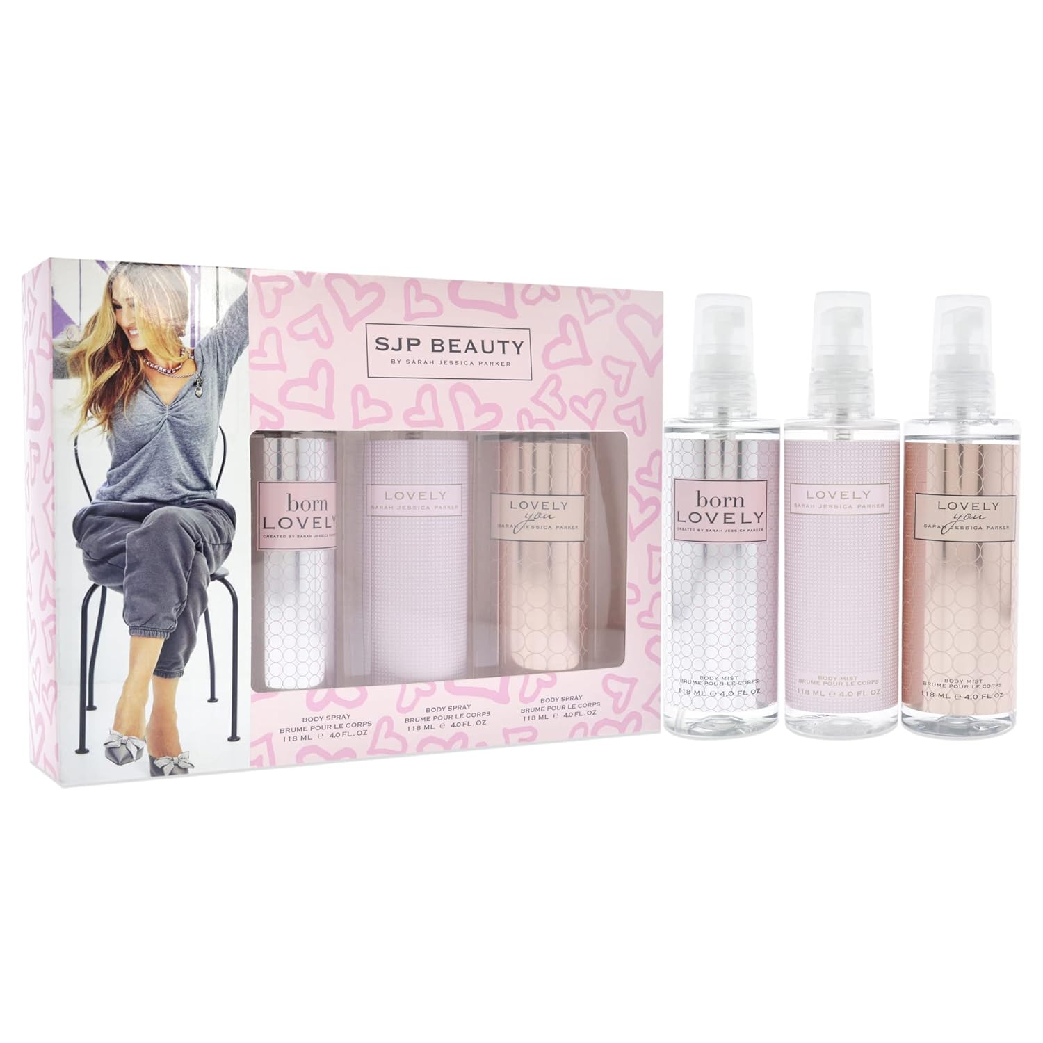Lovely by Sarah Jessica Parker for Women - 3 Pc Gift Set 4oz Lovely Body Spray, 4oz Born Lovely Body Spray, 4oz Lovely You Body Spray - Image 4