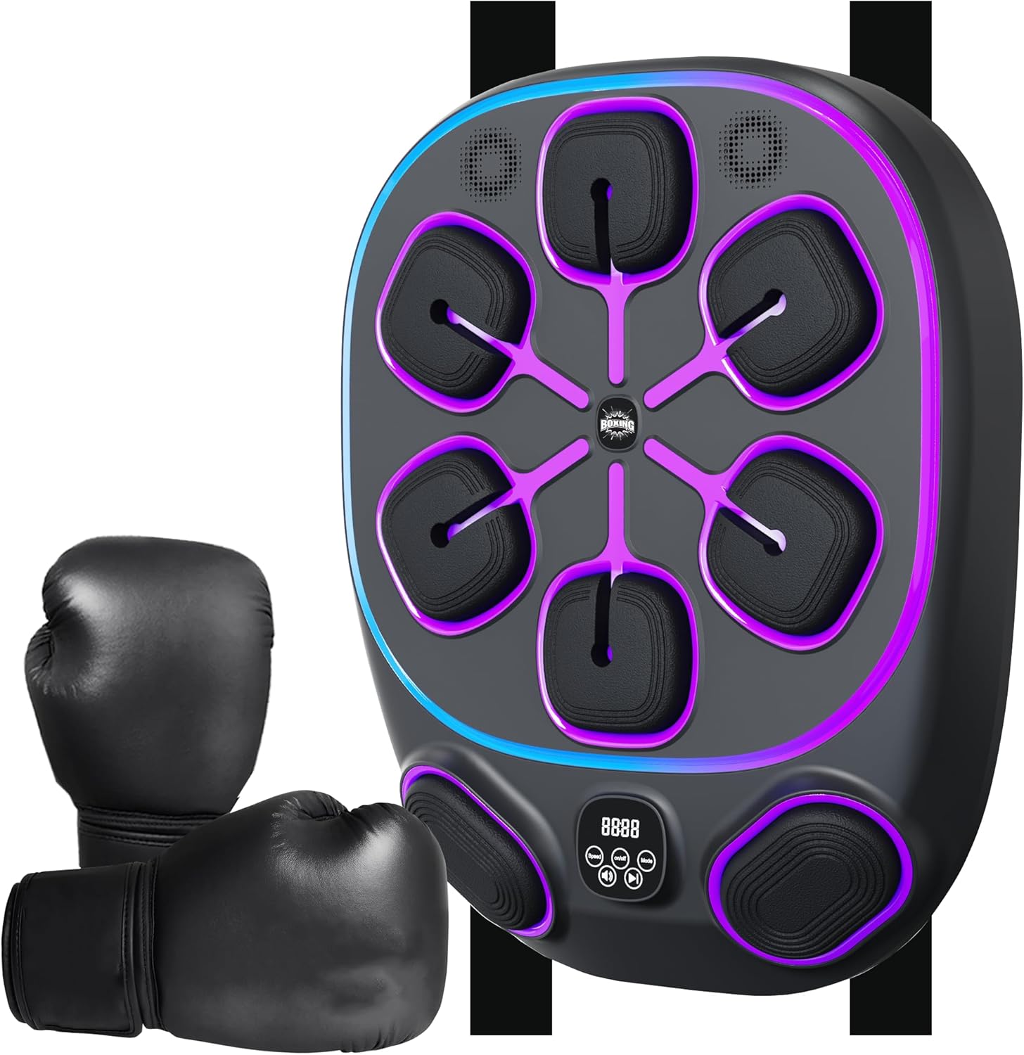 MOTSTATY Smart Music Boxing Machine for Adults and Kids,Wall Mounted Boxing Machine, Electronic Boxing Training Machine, 2025 Large Size Punching Boxing Target with Boxing Gloves - Image 2