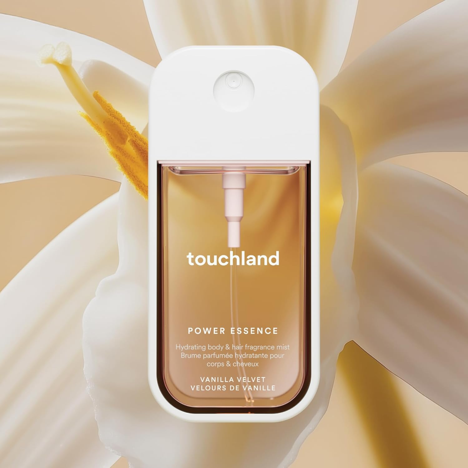 Touchland Power Essence Hydrating Body & Hair Fragrance, Vanilla Velvet, 2 FL. OZ. Travel Size Body Mist - Image 4