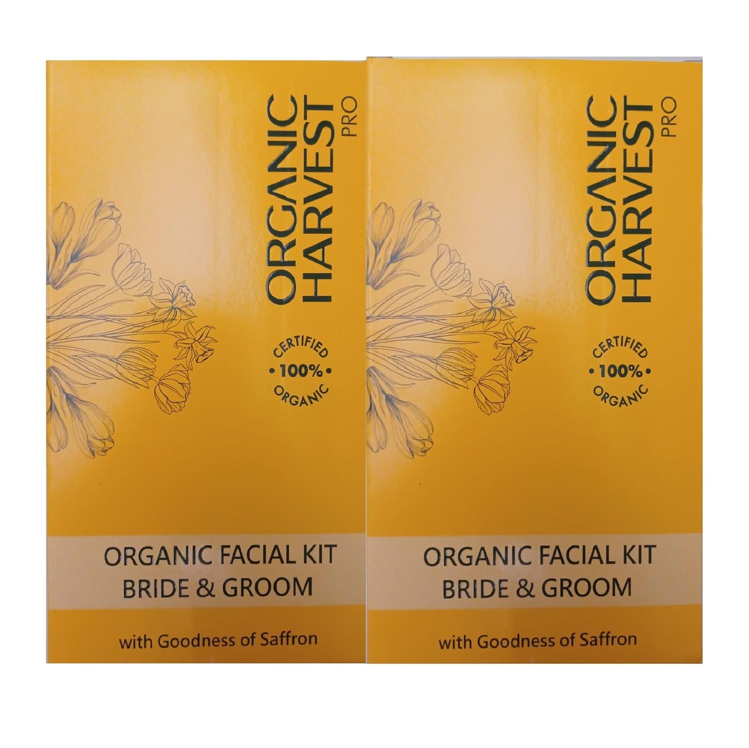 Organic Bride and Groom 6 Steps Facial Kit | Natural Glow To Skin | For All Skin Type | Men & Women - Sulphate & Paraben free - Image 3