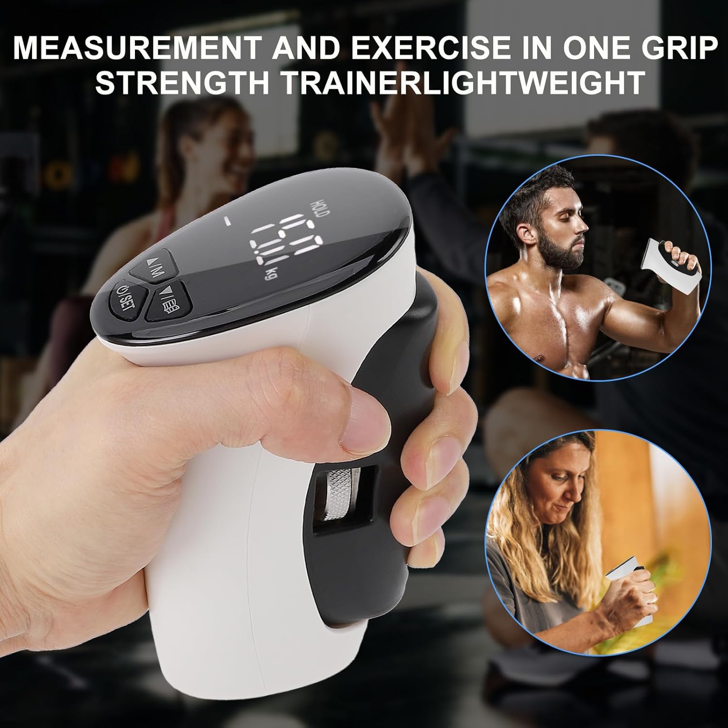 Electronic Grip Strength Tester 198Lbs / 90Kgs, Digital Hand Dynamometer with Backlit LED for Grip Strength Testing and Training, Hand Grip Strength Dynamometer for Sports, School and Home Use - Image 6