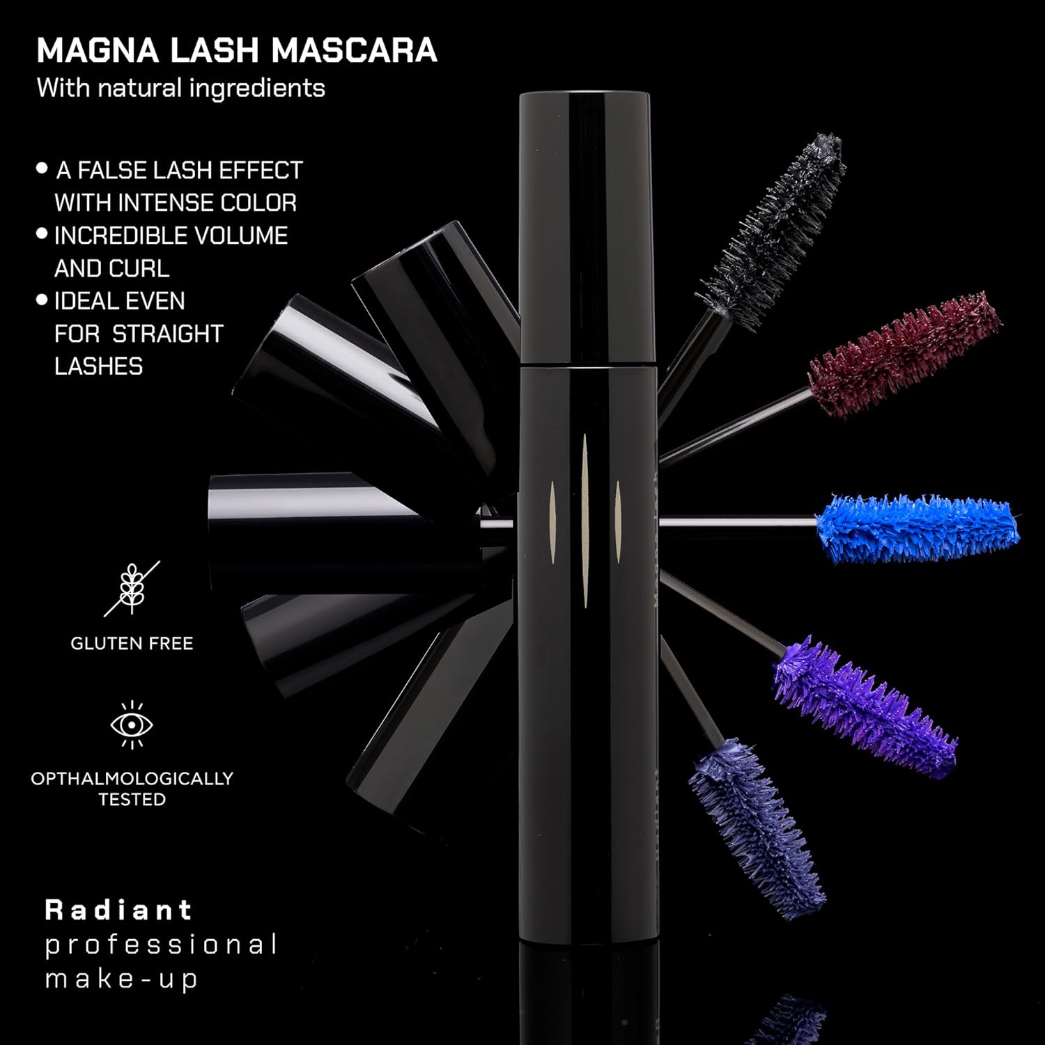 Radiant Professional Mascara Volume and Length - For Older & Younger Women - Long-lasting All Day Wear - Naturally Longer Lashes 0.43 ounces (05 Midnight Blue) - Image 7