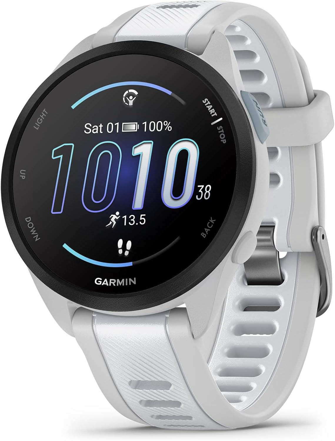 Garmin Forerunner 165, Running Smartwatch, Colorful AMOLED Display, Training Metrics and Recovery Insights, Whitestone - Image 2