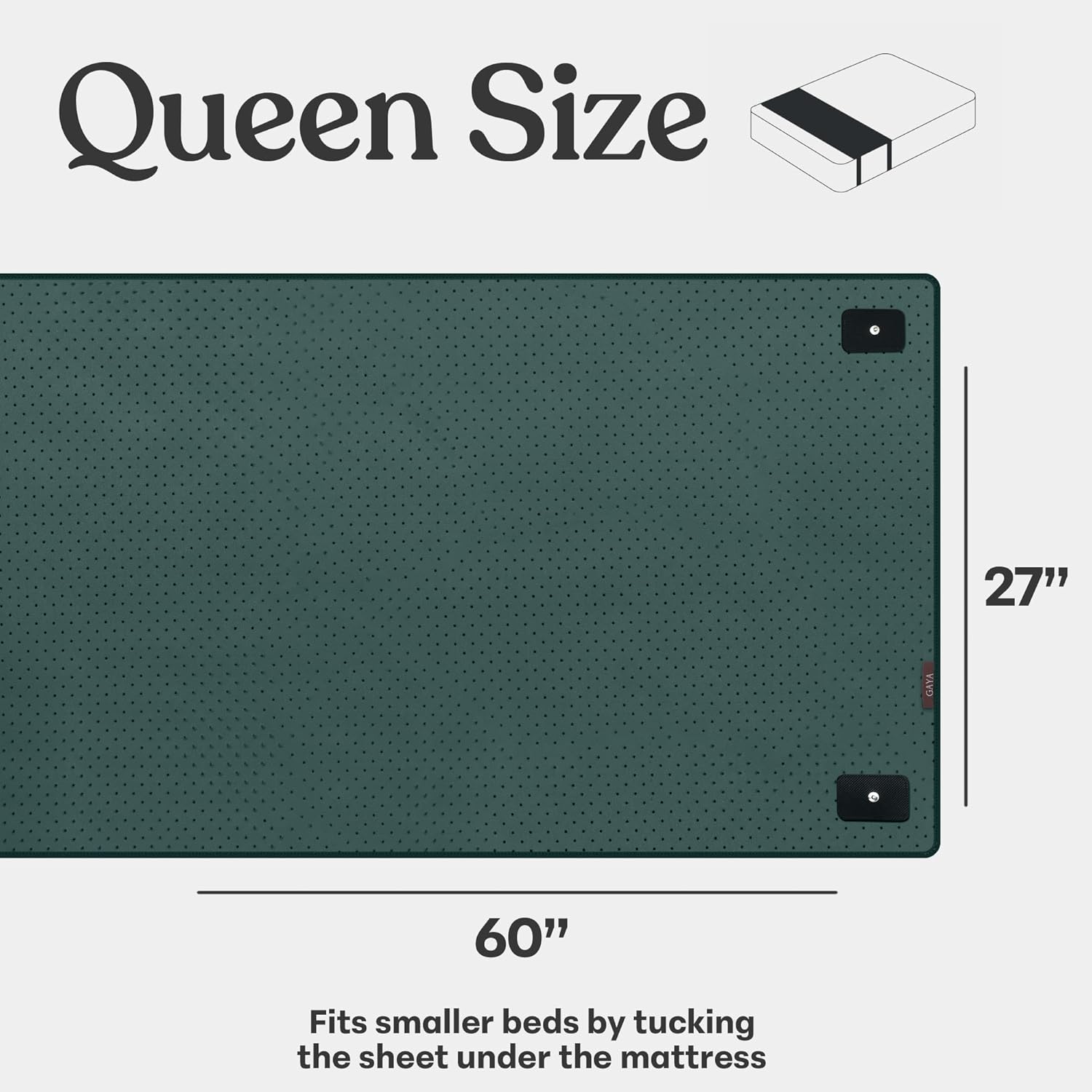GAYA Grounding Mat for Bed Queen, King, Full Size, for Sleeping Improvement, Muscle Relaxation, Earthing Pad for Feet, Mats for Desk, Earth, Pads for Bedding, Wellness Gift - Image 6