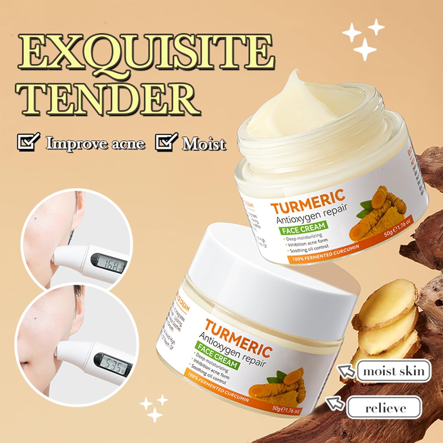 Turmeric Skin Care Set, 11 Pcs Turmeric Skin Care Kit, Skincare Set with Turmeric Face Wash, Turmeric Soap, Toner, Face Serum & Face Cream, Eye Cream, Mask, Facial Kits for Women Mens - Image 6