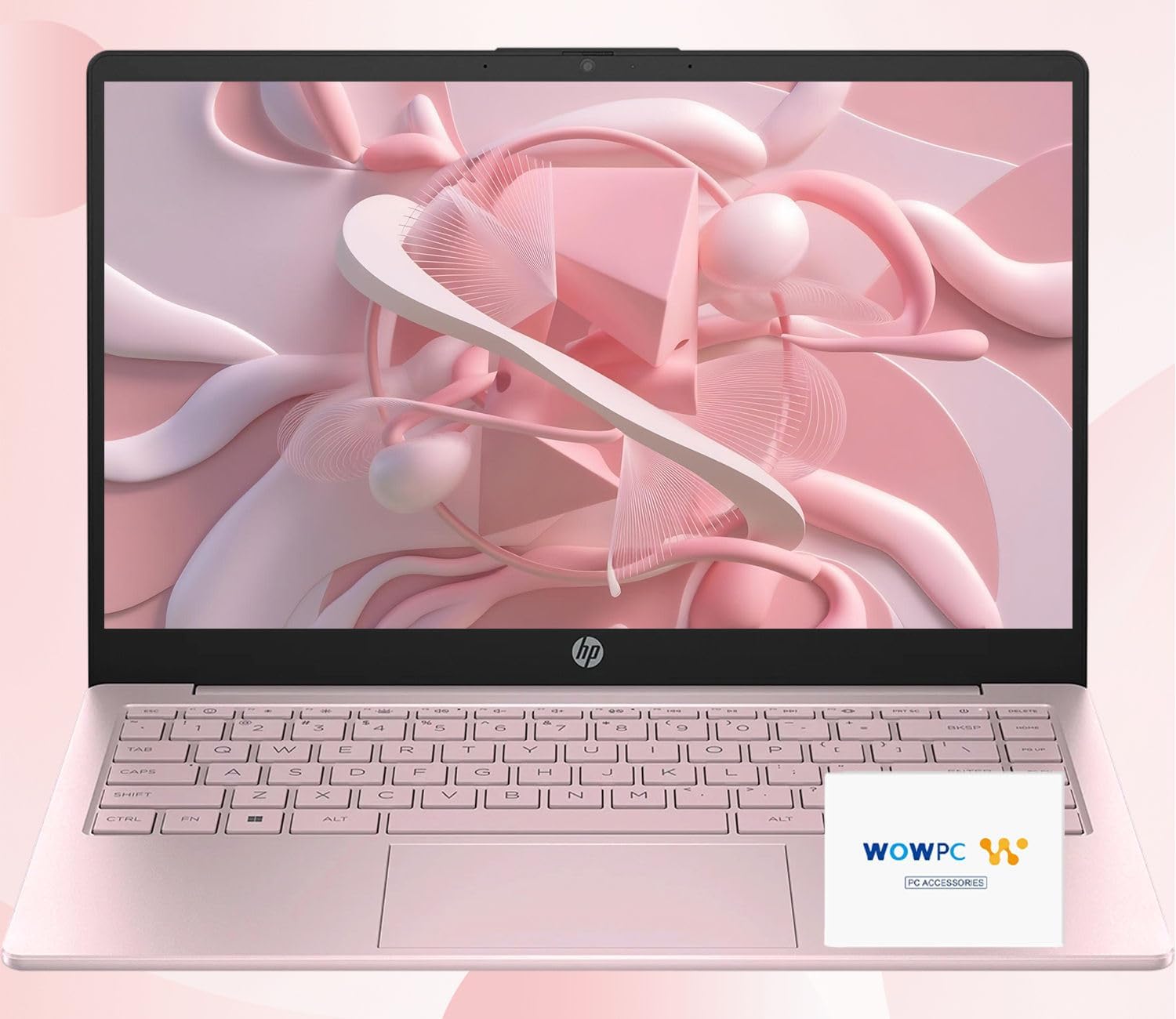 HP 14 Ultrabook • Back to School Limited Edition w/Microsoft 365 • Intel 4-Core CPU • 8GB RAM • 1.6TB Storage (128GB OnBoard w/ 512GB Portable Drive + 1TB OneDrive) • Tranquil Pink • Win 11 - Image 2