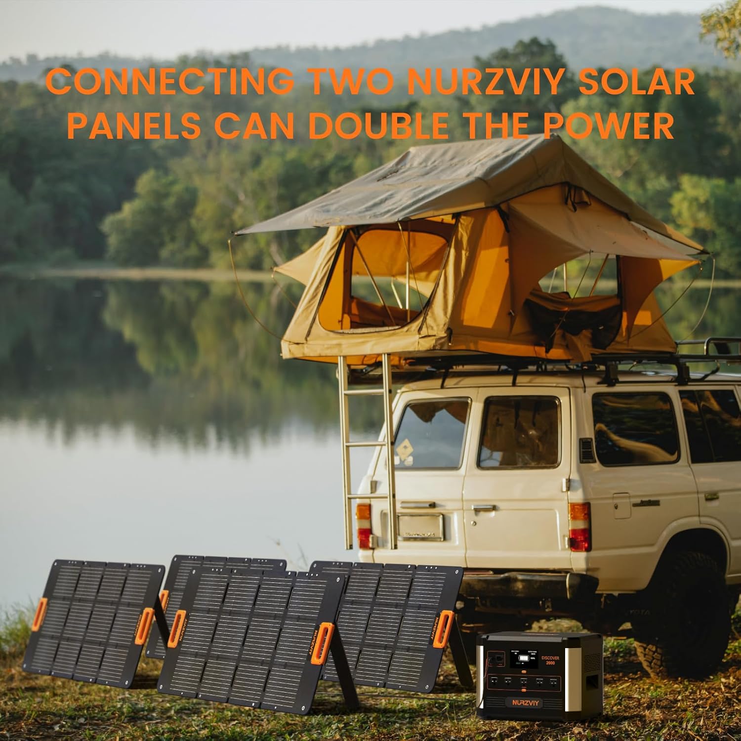100W Portable Solar Panels, Foldable 100 Watt Solar Panel for Power Station, Folding Solar Charger with Adjustable Kickstand IP67 Waterproof & Lightweight for Camping, Outdoor, Rv - Image 6