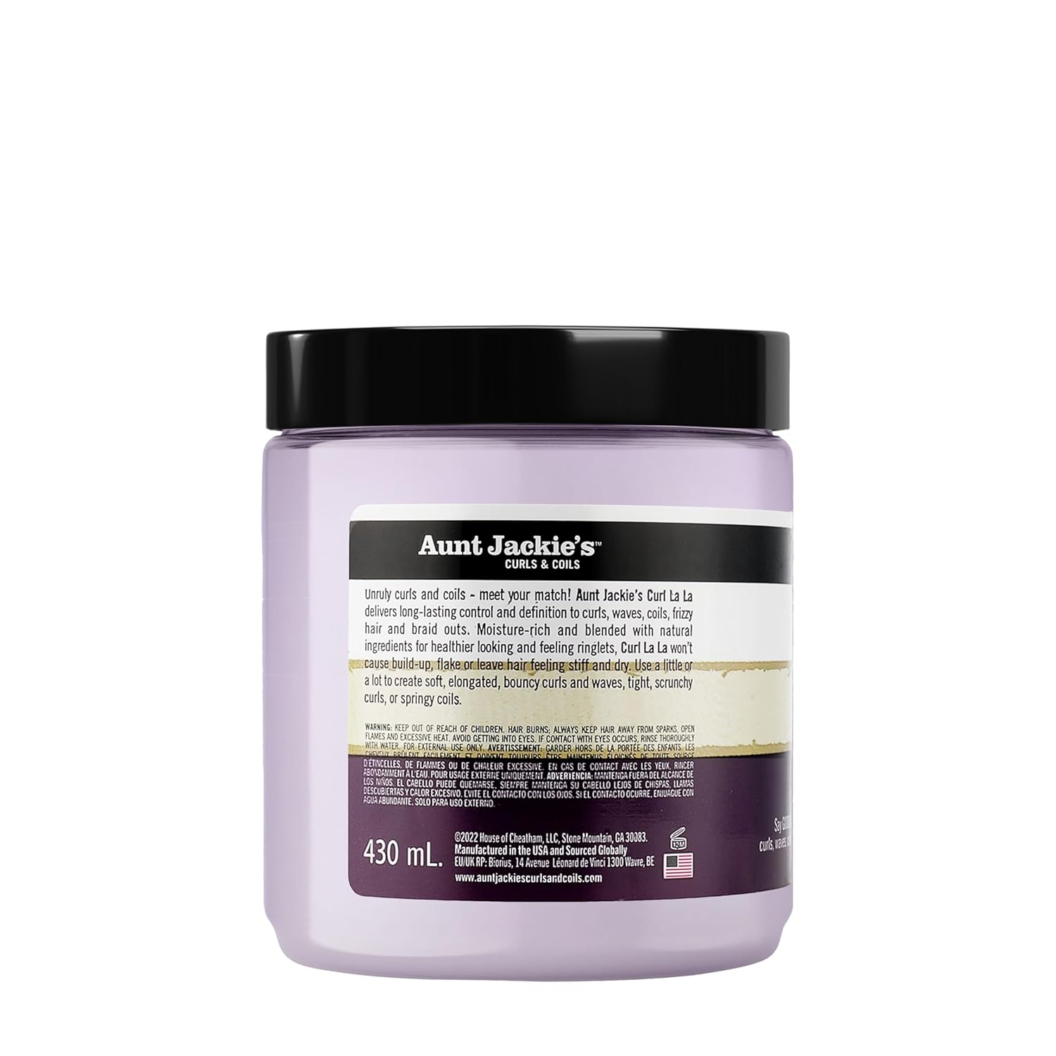 Aunt Jackie's Curl La La, Lightweight Curl Defining Custard, Enriched with Shea Butter & Olive Oil, Basic, 15 Ounce - Image 9