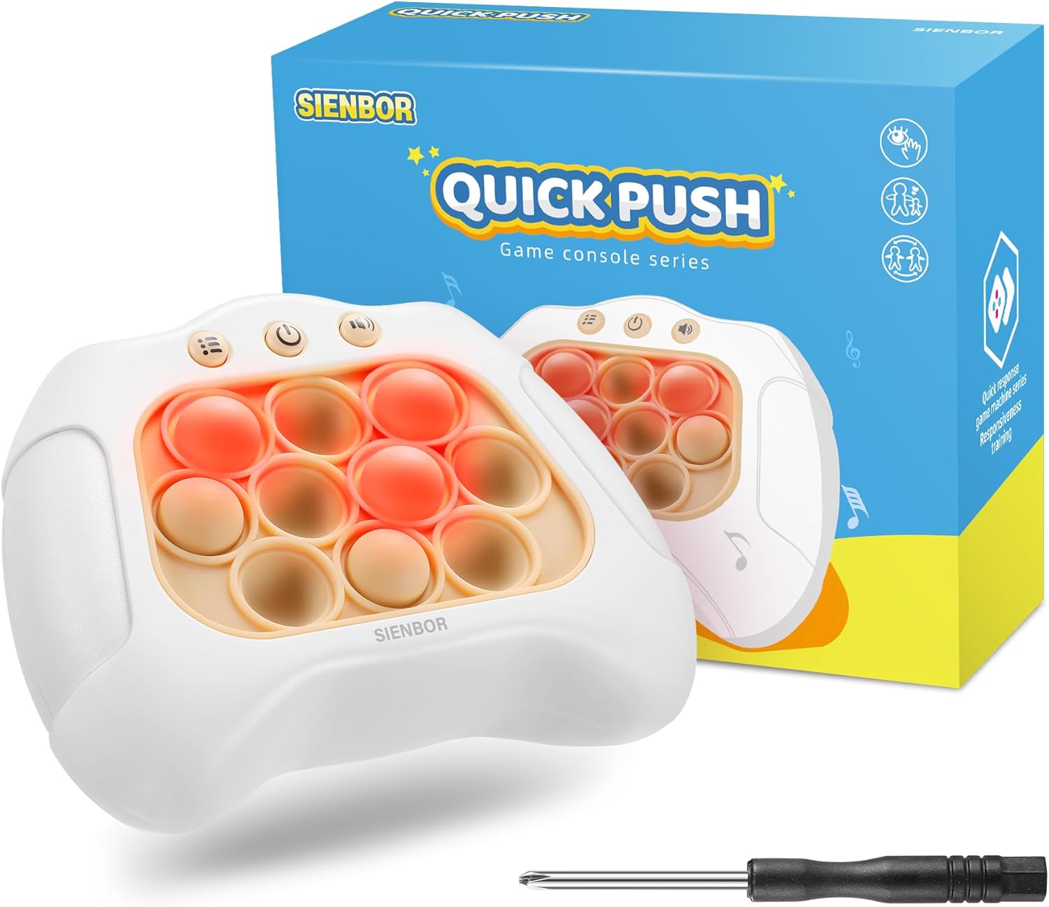 Handheld Game for Kids 6-12,4 Modes Games, A Toy Game Machine That Exercises Reaction Ability and Improves Concentration |Teens Boys & Girls Ages 3-12 Years Old & Up - Image 2