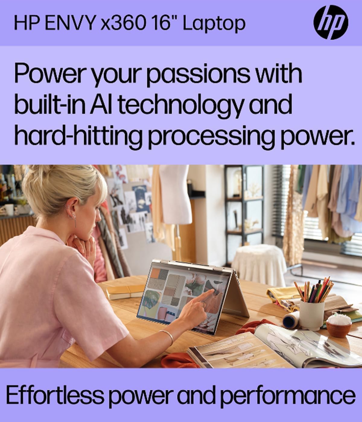 HP Envy 16" Wide Ultra XGA Touchscreen 2-in-1 Laptop, Built-in AI, Intel Core Ultra 5 125U Processor, 16GB RAM 512GB SSD, Wi-Fi 6E, Backlit Keyboard, 5MP IR Camera, Windows 11 Pro, Glacier Silver - Image 9