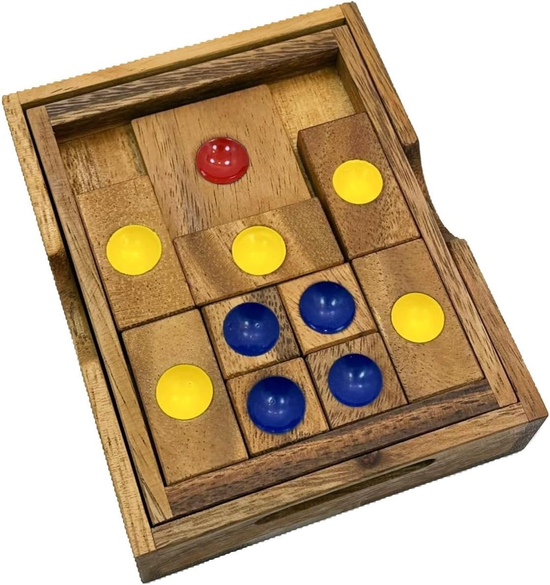 Towards Freedom Wooden IQ Sliding Block Klotski Brain Teaser Puzzle - Travel Game Gift - Image 9