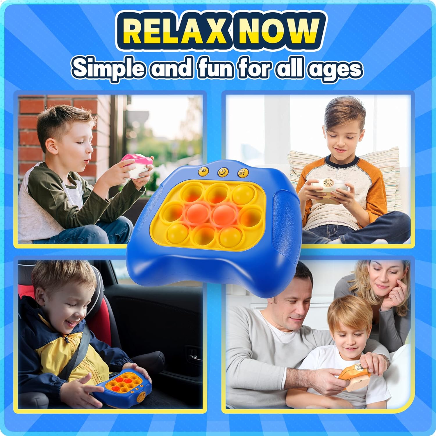 Handheld Game for Kids 6-12,4 Modes Games, A Toy Game Machine That Exercises Reaction Ability and Improves Concentration |Teens Boys & Girls Ages 3-12 Years Old & Up - Image 5