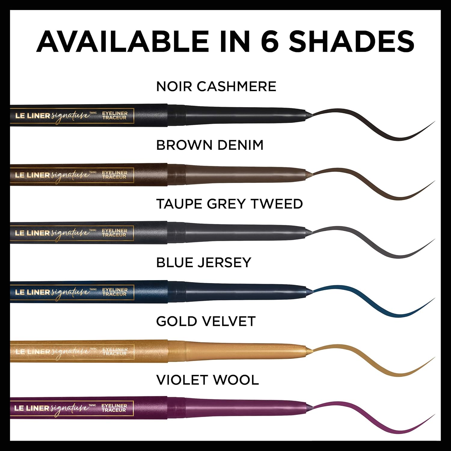 L'Oreal Paris Makeup Le Liner Signature Mechanical Eyeliner, Easy-Glide, Smudge Resistant, Bold Color, Long Lasting, Waterproof Eyeliner, Noir Cashmere, 0.011 oz., 1 count - Image 7