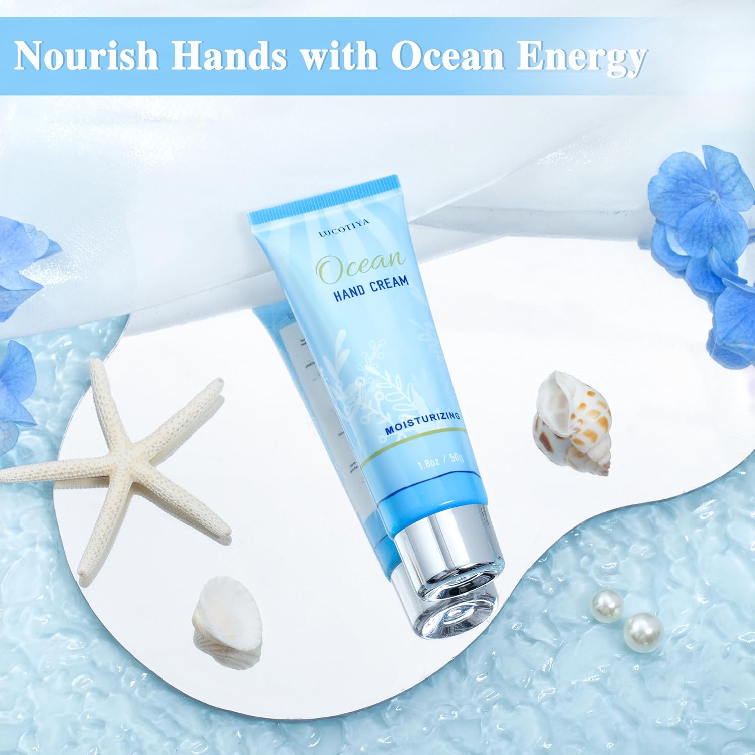 Gifts for Women, Ocean Scented Spa Gift for Women Birthday 7 Luxury Self Care Package, Gift Basket Care Package for Her Wife Mom Friends Female Bff - Image 6