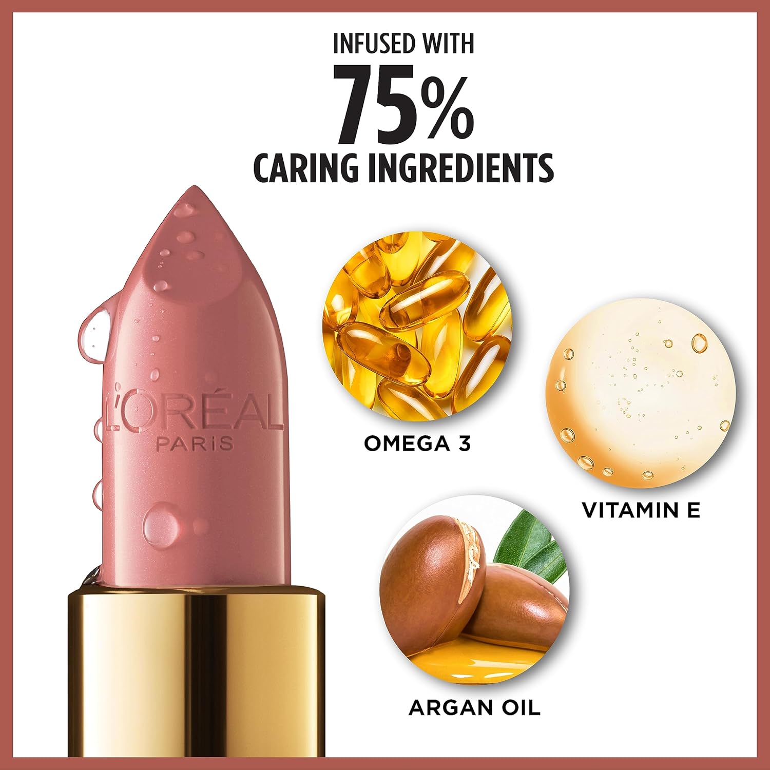L'Oreal Paris Colour Riche Satin Lipstick for Moisturized Lips,Lip Makeup with Argan Oil and Vitamin E,Worth It,0.13 Oz - Image 5