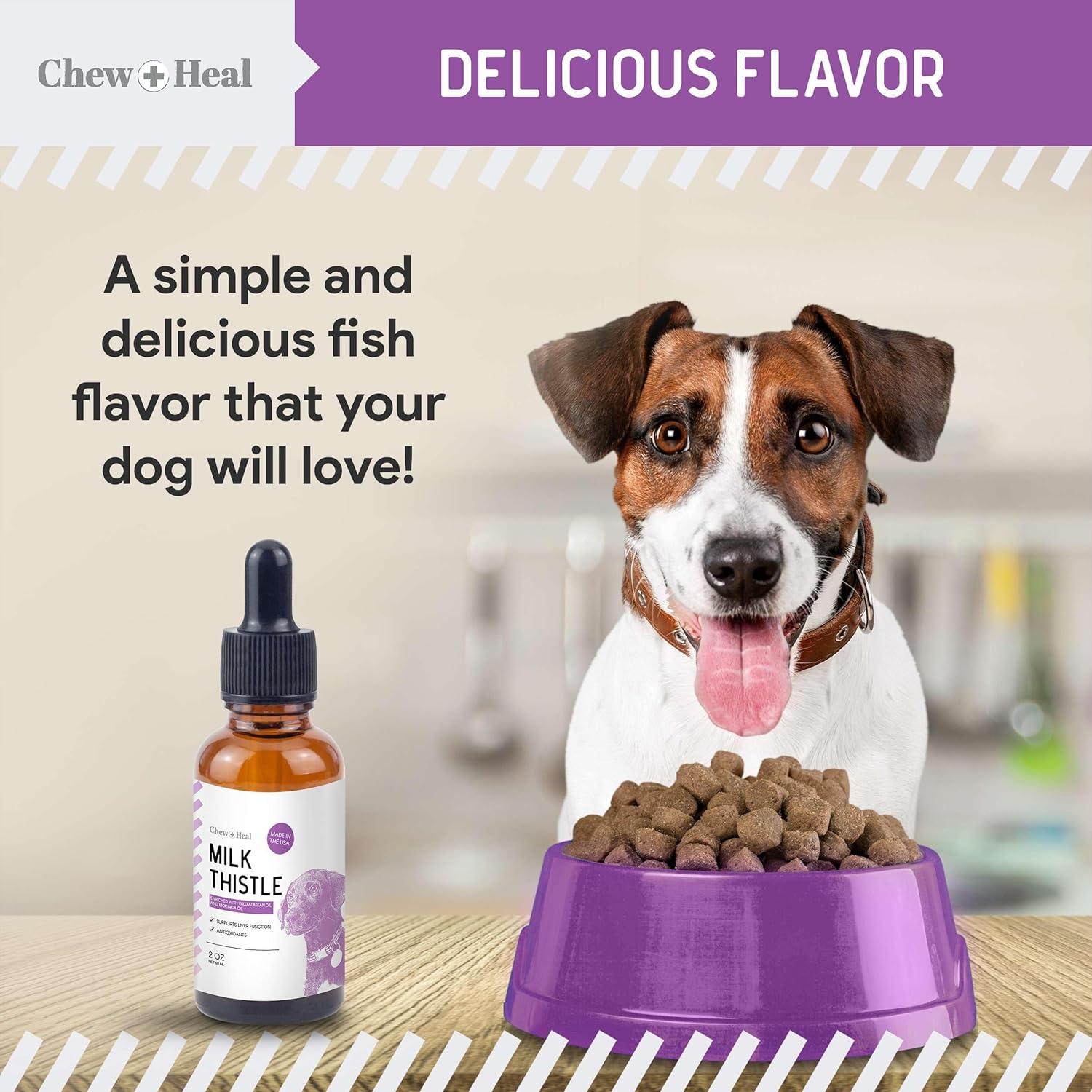 Milk Thistle for Dogs Liver Support - 2 oz Liquid Milk Thistle Supplement for Kidney and Liver Support - with Wild Alaskan Salmon Oil and Moringa Oil - Made in USA - Image 7