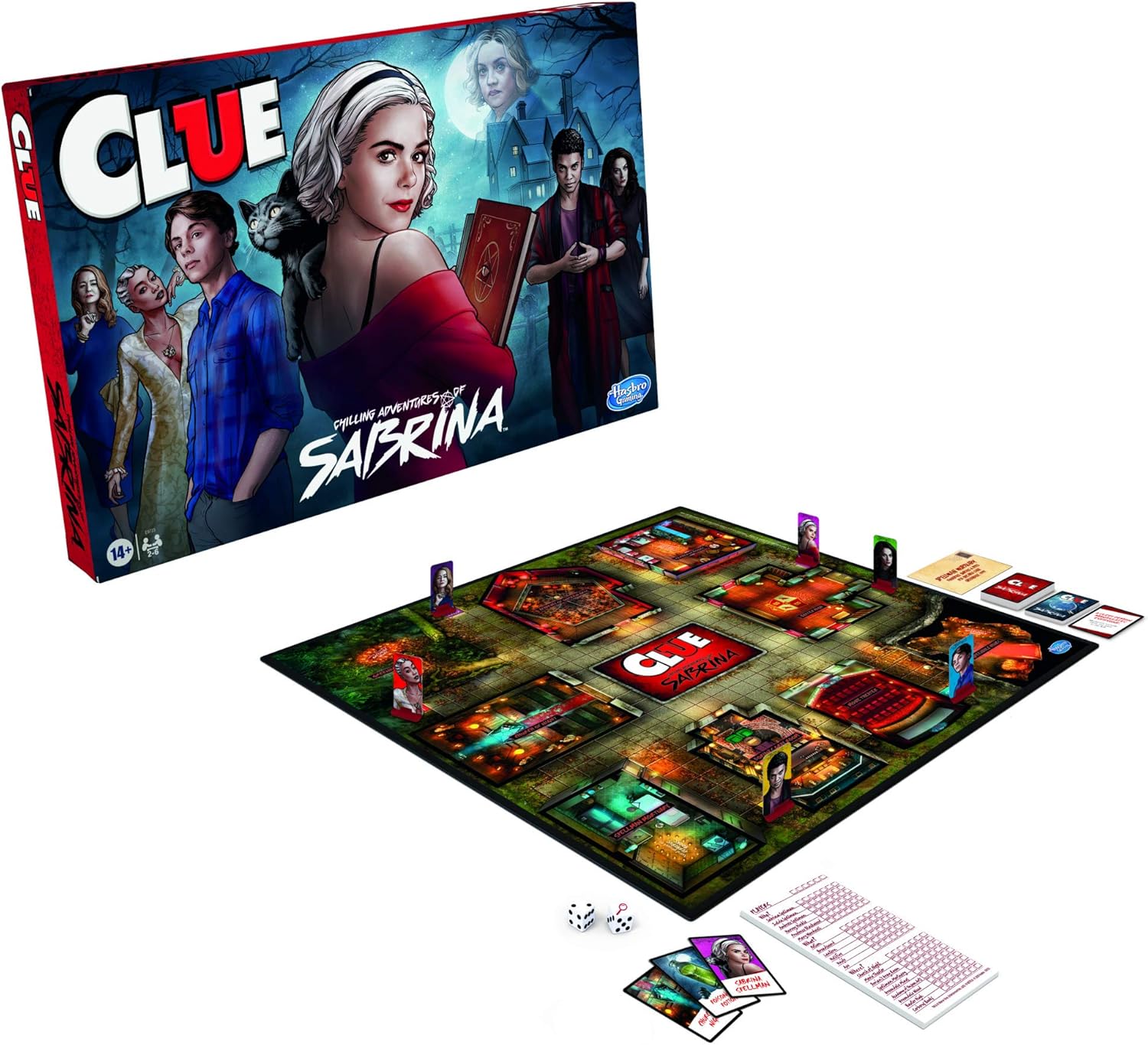 Hasbro Gaming Clue: Chilling Adventures of Sabrina Edition Board Game, Inspired by The Hit Series, Mystery Board Game for Kids Ages 14 and Up (Amazon Exclusive) - Image 3