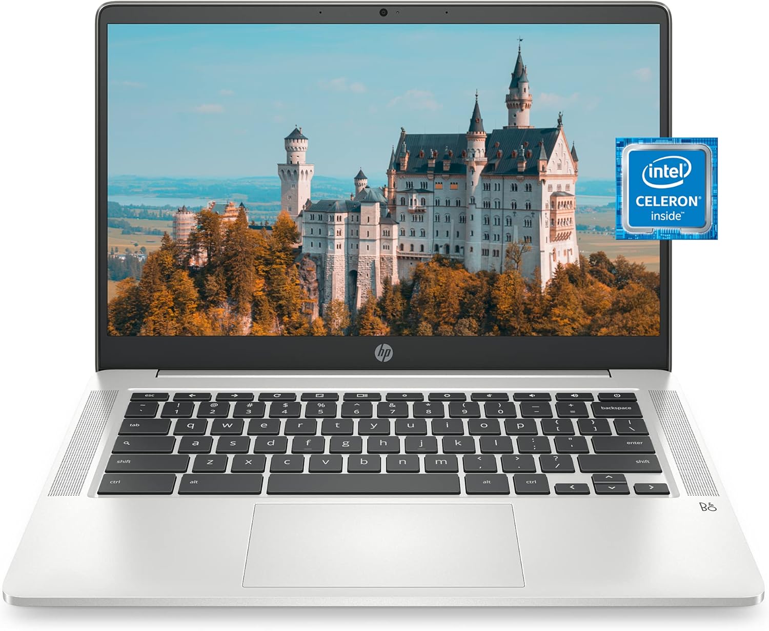 HP Chromebook 14 Laptop, Intel Celeron N4020, 4 GB RAM, 32 GB eMMC, 14” HD Micro-Edge Display, Chrome OS, Thin & Portable, 4K Graphics, Backlit Ash Gray Keyboard (14a-na0024nr, 2021, Mineral Silver) - Image 2