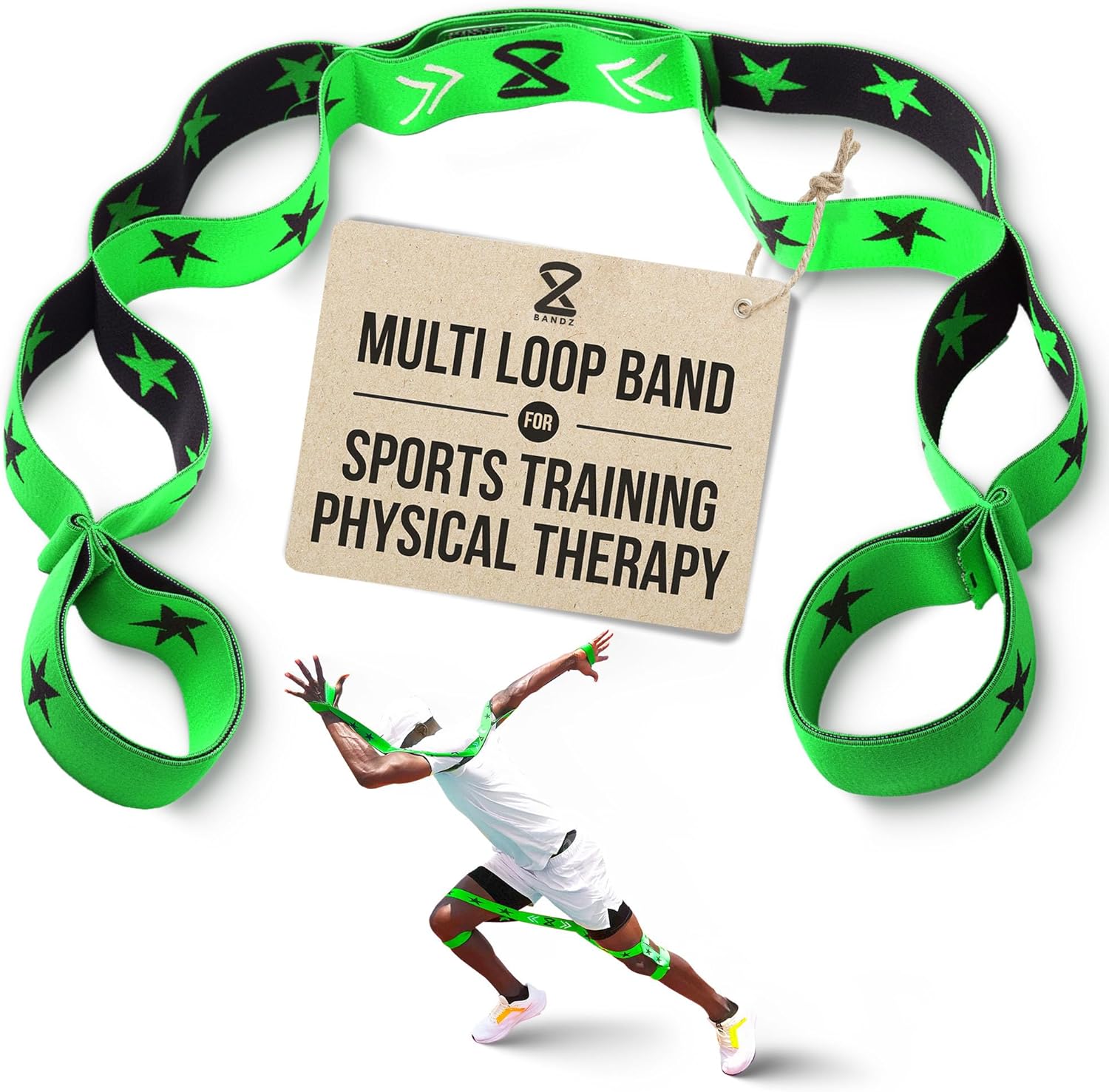 Two8 Bands Multi Loop Bands - Athletic Training Bands, Sports Performance Equipment Strength Conditioning Bands, Speed & Agility Bands - Resistance Bands for Strength Training Legs, Knee, Hip & Back - Image 2