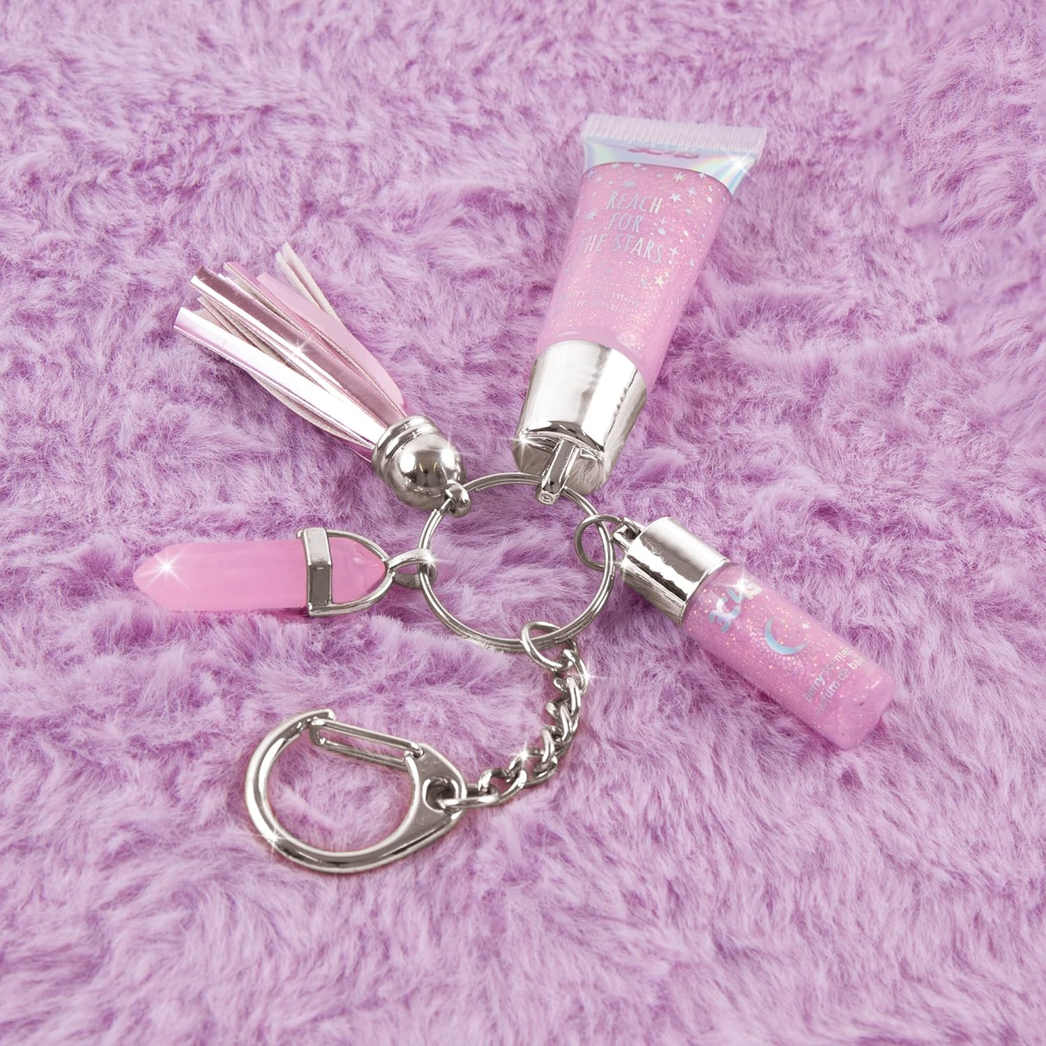 3C4G Celestial Keychain Lip Gloss, Berry Flavor, Lovely Lavender Tint with a Shimmery Finish, for Ages 8 and up by Make It Real - Image 4