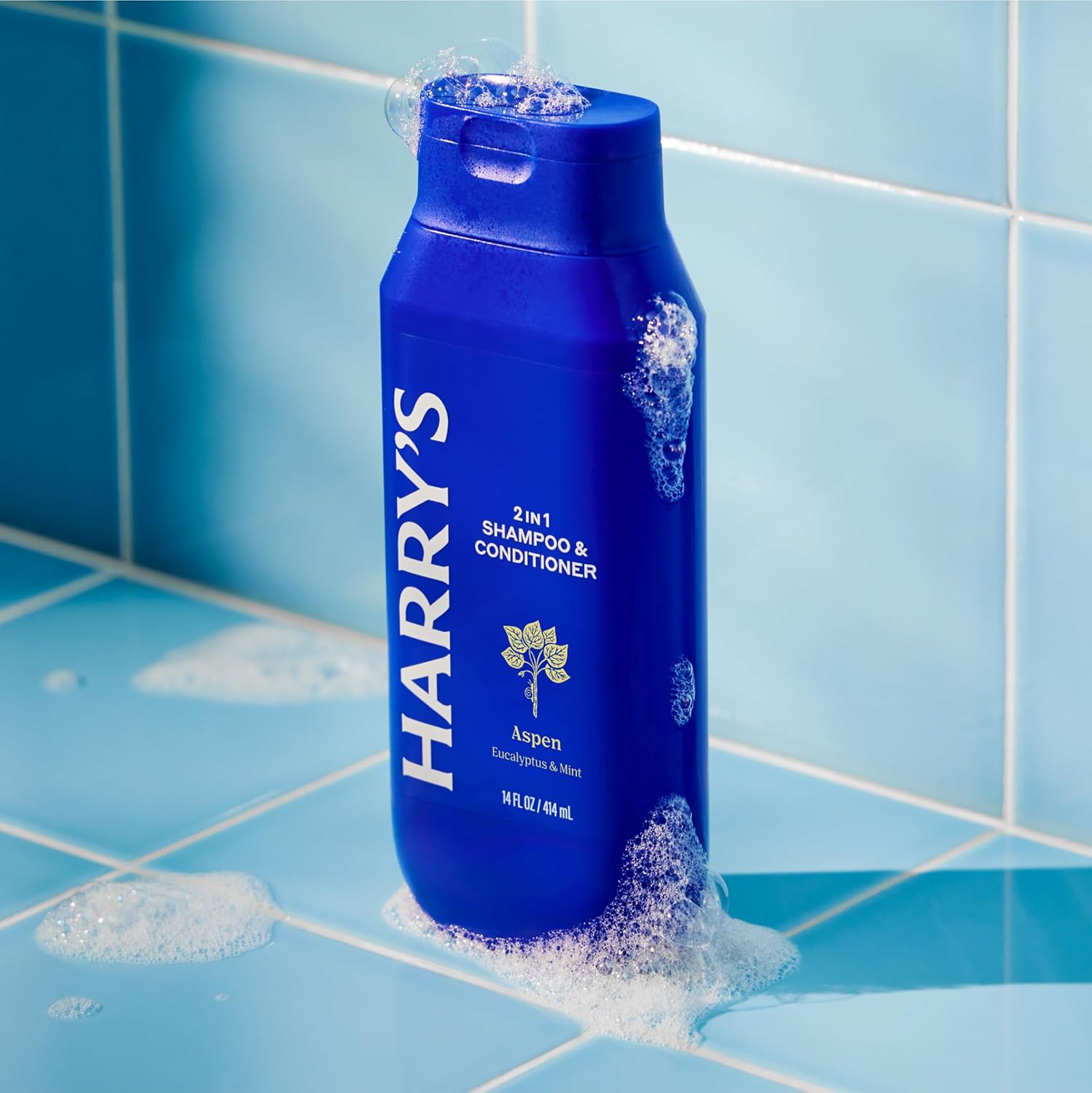 Harry's Men's 2 in 1 Shampoo and Conditioner for All Hair Types, Aspen Scent, 14 Fl Oz, Pack of 3 - Image 5