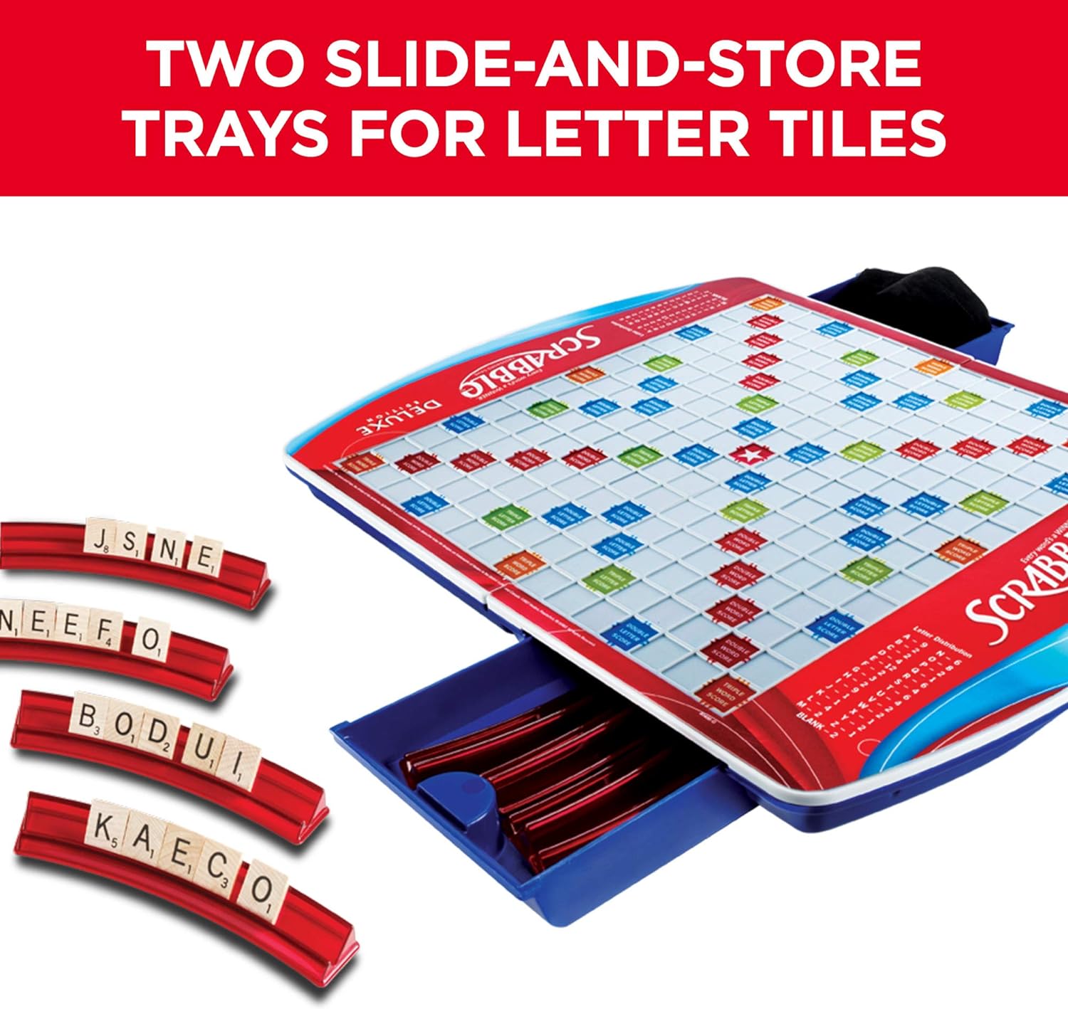 Hasbro Gaming Scrabble Deluxe Edition Board Game, (Amazon Exclusive) - Image 8