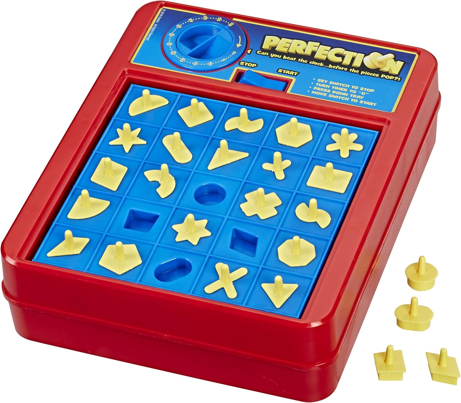 Hasbro Gaming Perfection Game for Preschoolers and Kids Ages 5 and Up, Popping Shapes and Pieces, Preschool Board Games for 1 or More Players - Image 3