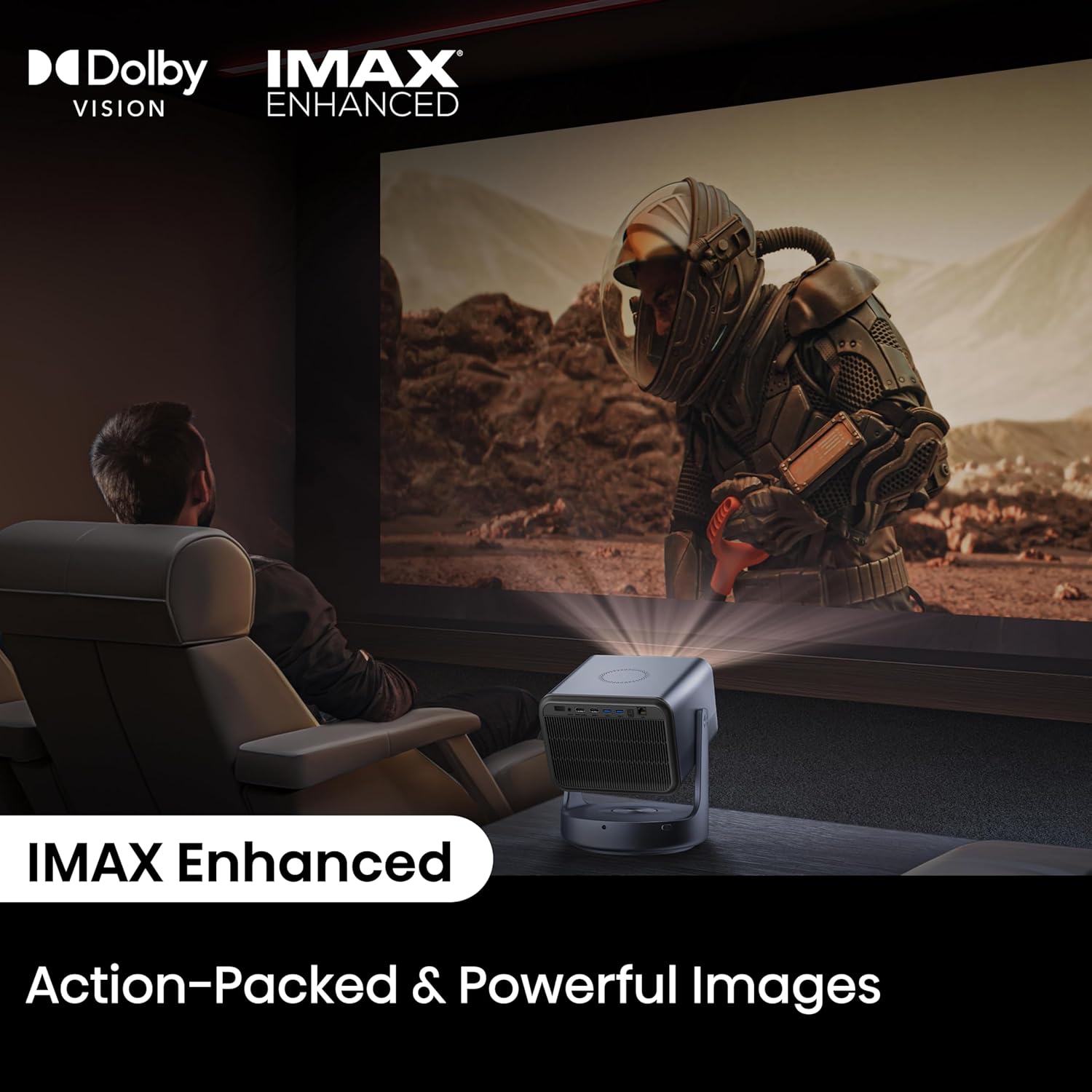 Hisense Laser Mini Projector C2 Ultra, 65-300", Optical Zoom, 4K, Triple Color Laser, 3000 ANSI Lumens, IMAX Enhanced, Dolby Vision, Sound by JBL, 240Hz Gaming, Designed for Xbox - Image 6