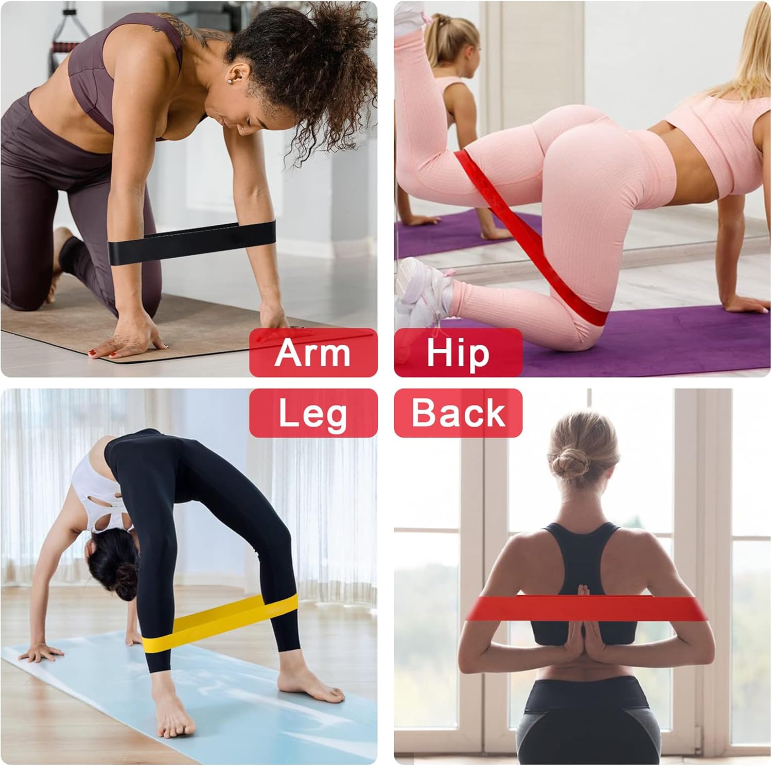 Ankle Resistance Bands with Cuffs, Home Gym Workout Equipment, Lifting Glute Butt Exercise Equipment for Women, Ankle Weights Fitness Band Set - Image 8