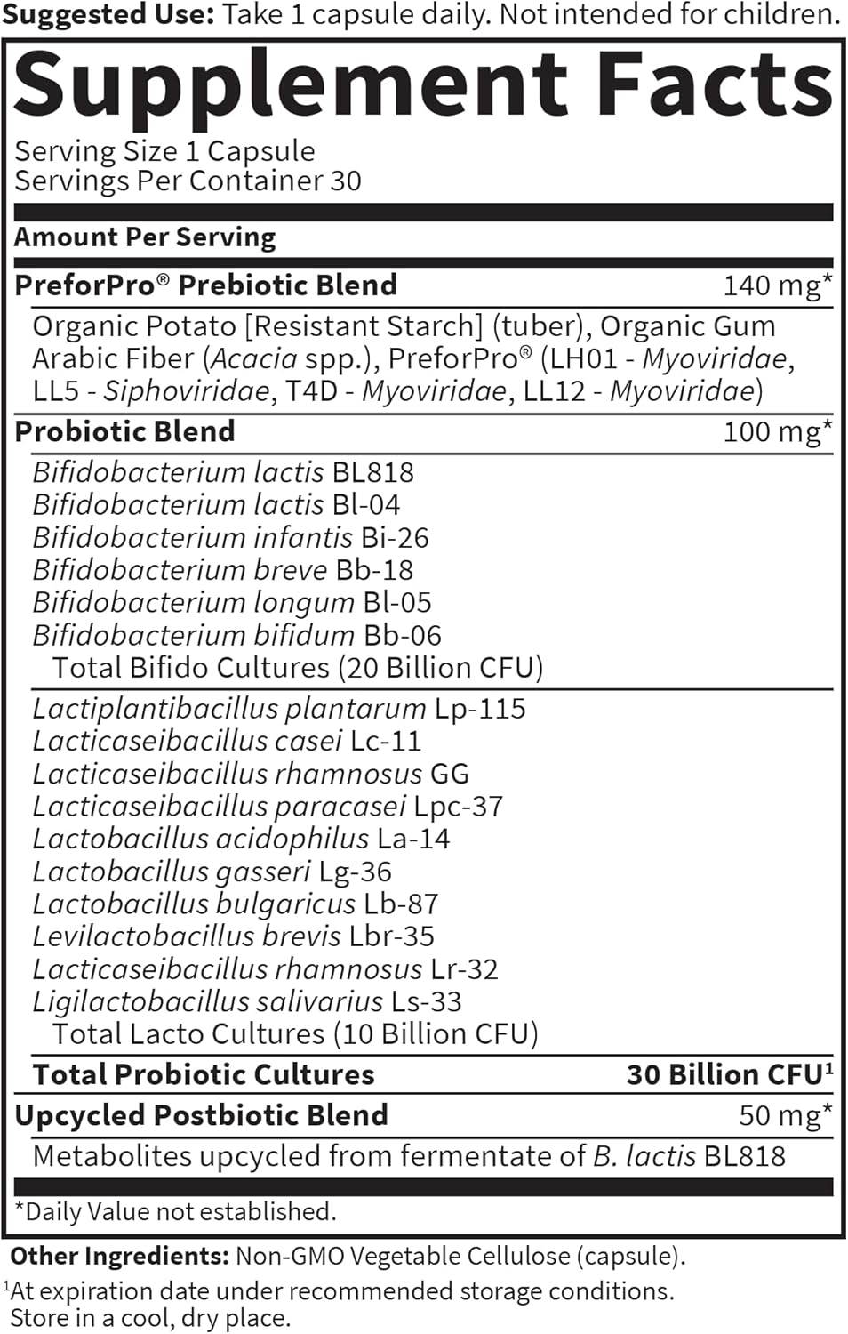 Garden of Life Dr Formulated Once Daily 3-in-1 Complete Probiotics, Prebiotics & Postbiotics - PRE + PRO + POSTBIOTIC Supplement for Adults’ Digestive & Immune Health, 30 Billion CFU, 30 Day Supply - Image 6