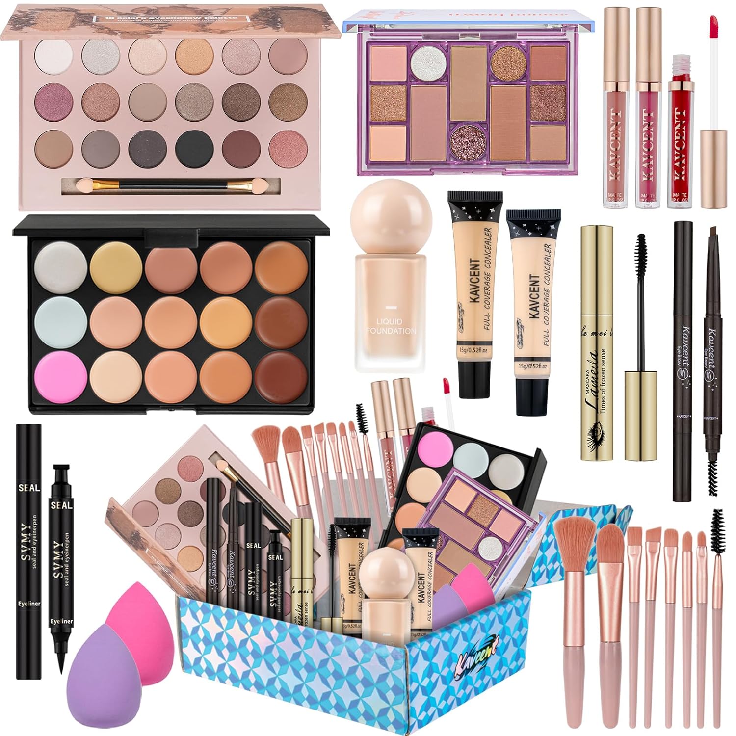 Makeup Kit for Women Full Kit Makeup Kits for Teens Teenager Makeup Gift Set for Teens Women Eyeshadow FoundationTeen Makeup Kit Makeup Sets - Image 2