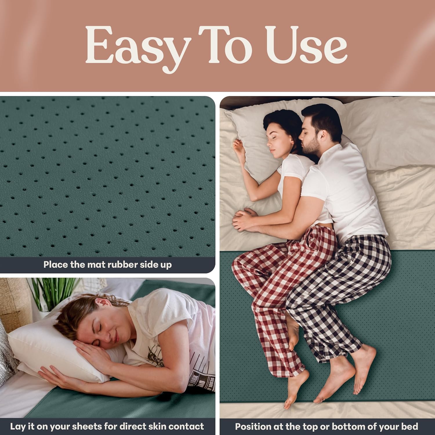 GAYA Grounding Mat for Bed Queen, King, Full Size, for Sleeping Improvement, Muscle Relaxation, Earthing Pad for Feet, Mats for Desk, Earth, Pads for Bedding, Wellness Gift - Image 7