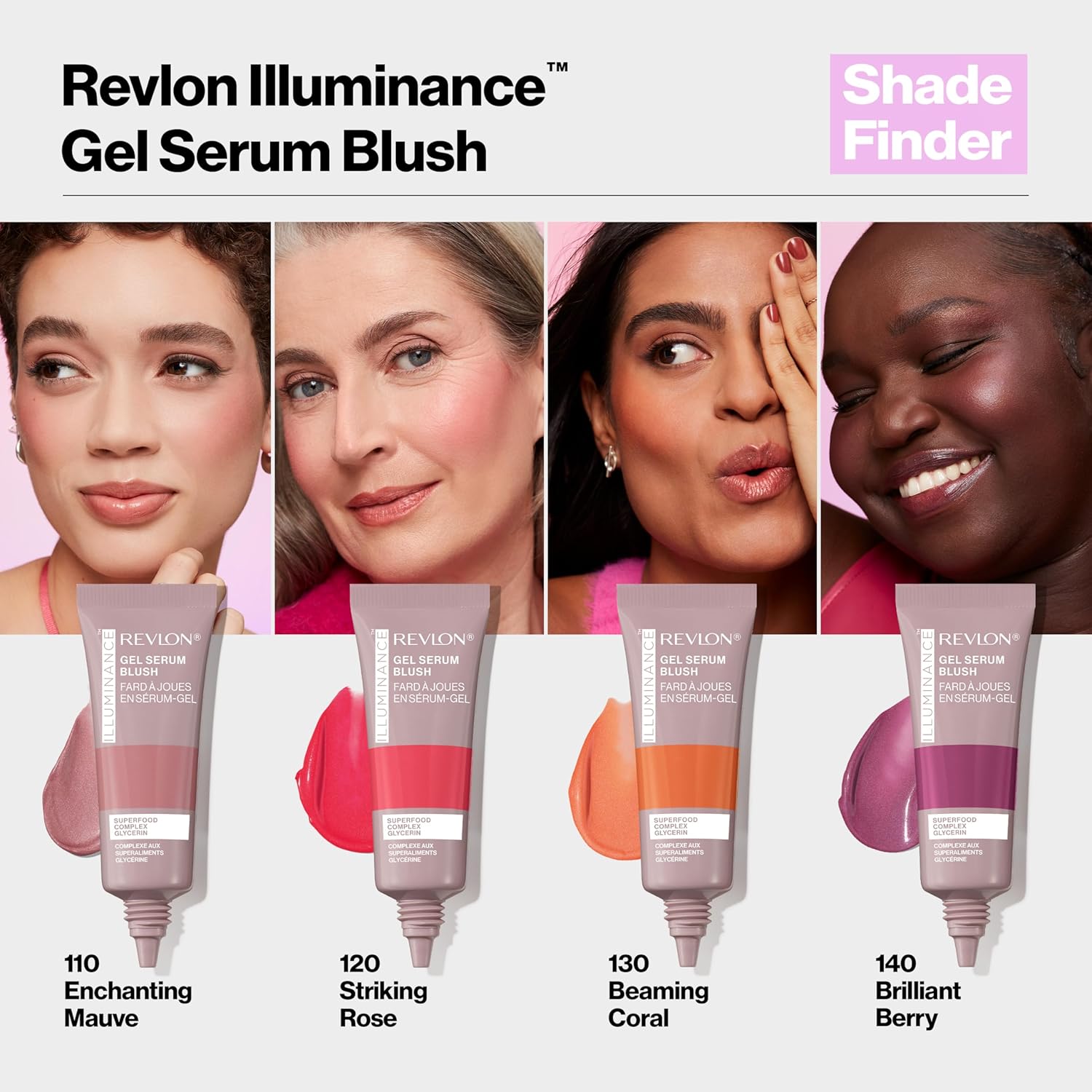 Revlon Illuminance Gel Serum Blush, Visibly Plump Cheeks, Dewy Finish and Hydrates All Day, 110 Enchanting Mauve, 0.37 fl oz. - Image 10