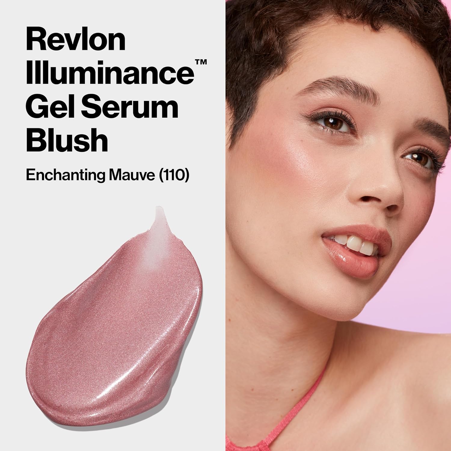 Revlon Illuminance Gel Serum Blush, Visibly Plump Cheeks, Dewy Finish and Hydrates All Day, 110 Enchanting Mauve, 0.37 fl oz. - Image 3
