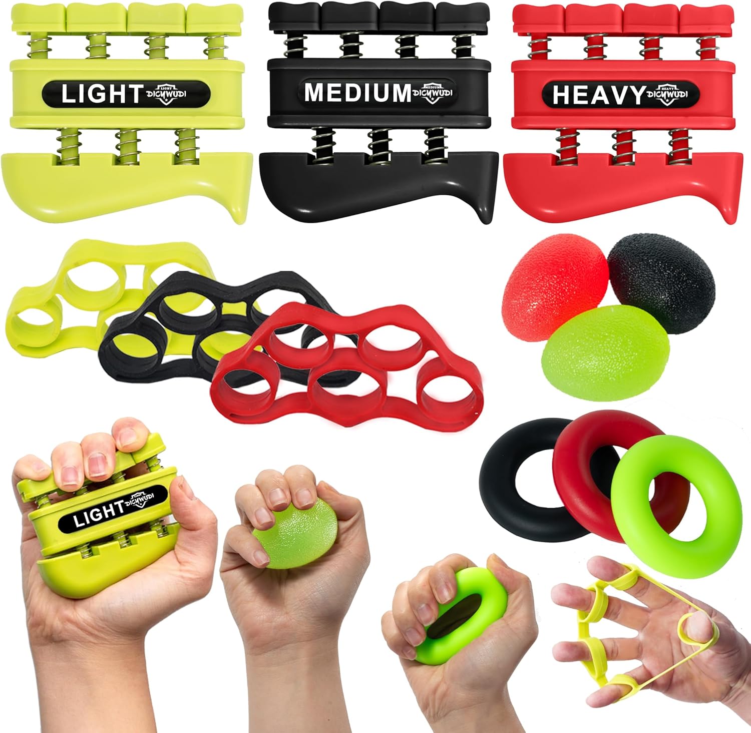 Grip Strength Trainer, Finger Strength Trainer for Grip Strength Training for Fingers, Wrists, and Hands for Home, Office, Gym, Climbing, Athletes, Musicians, and Therapy - Image 2