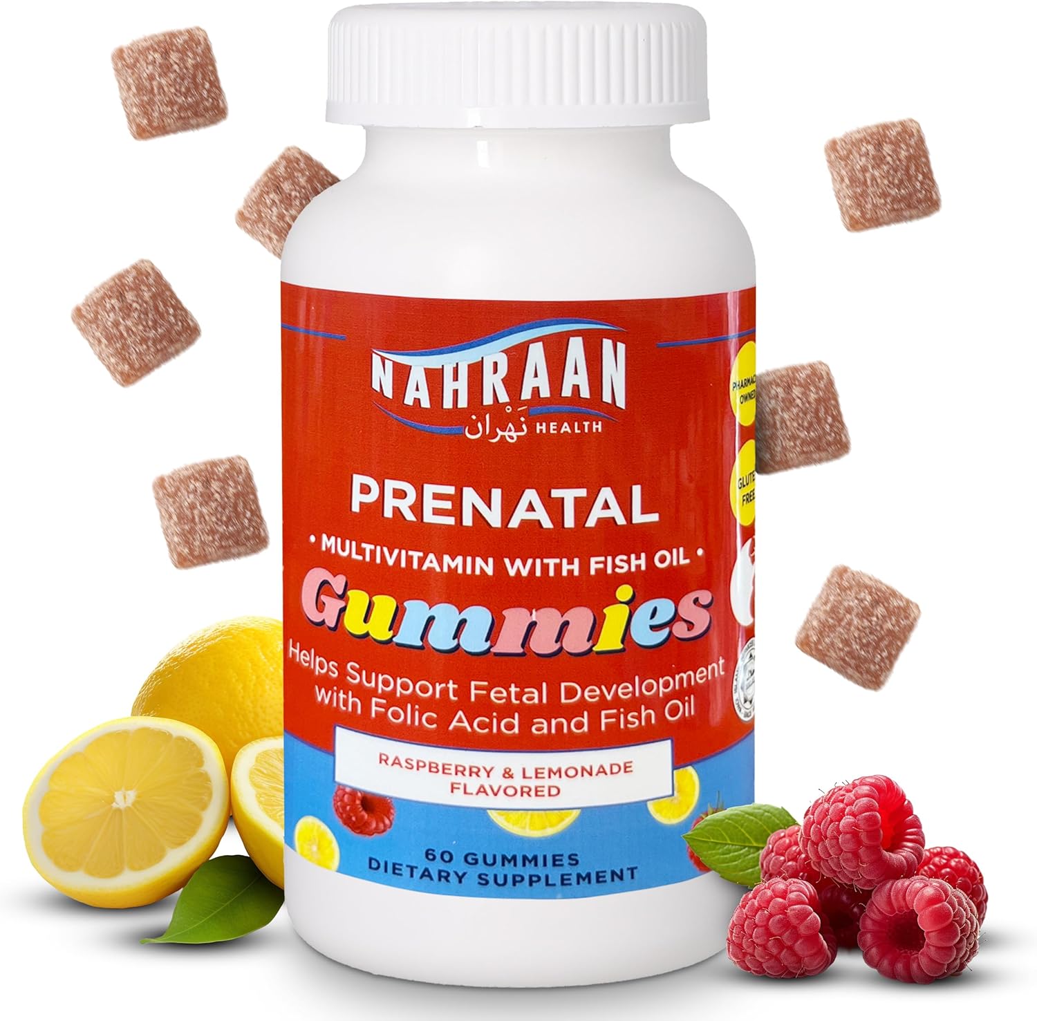 Halal Prenatal Gummies for Women - Halal Gummy Prenatal Vitamins with DHA and Folic Acid for Before/During/After Pregnancy, 60 Count, 30 Day Supply - Image 3