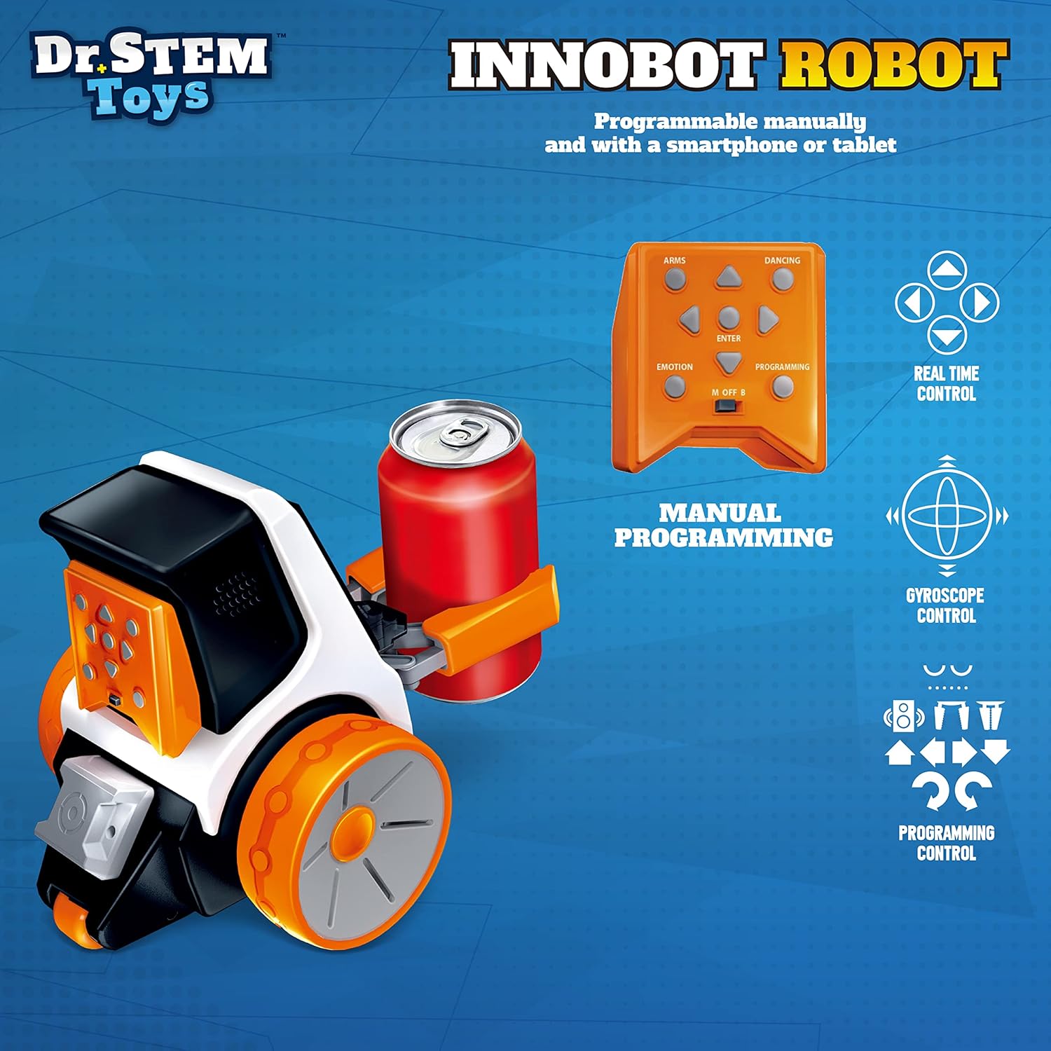 Dr. STEM Toys Innobot Coding Robot Toy | Robotics Science Kit for Kids Ages 8 & Up | Bluetooth Enabled, Easy to Build & Program, Performs Multiple Stunts & Chores | Kids Learn Coding as They Play - Image 5