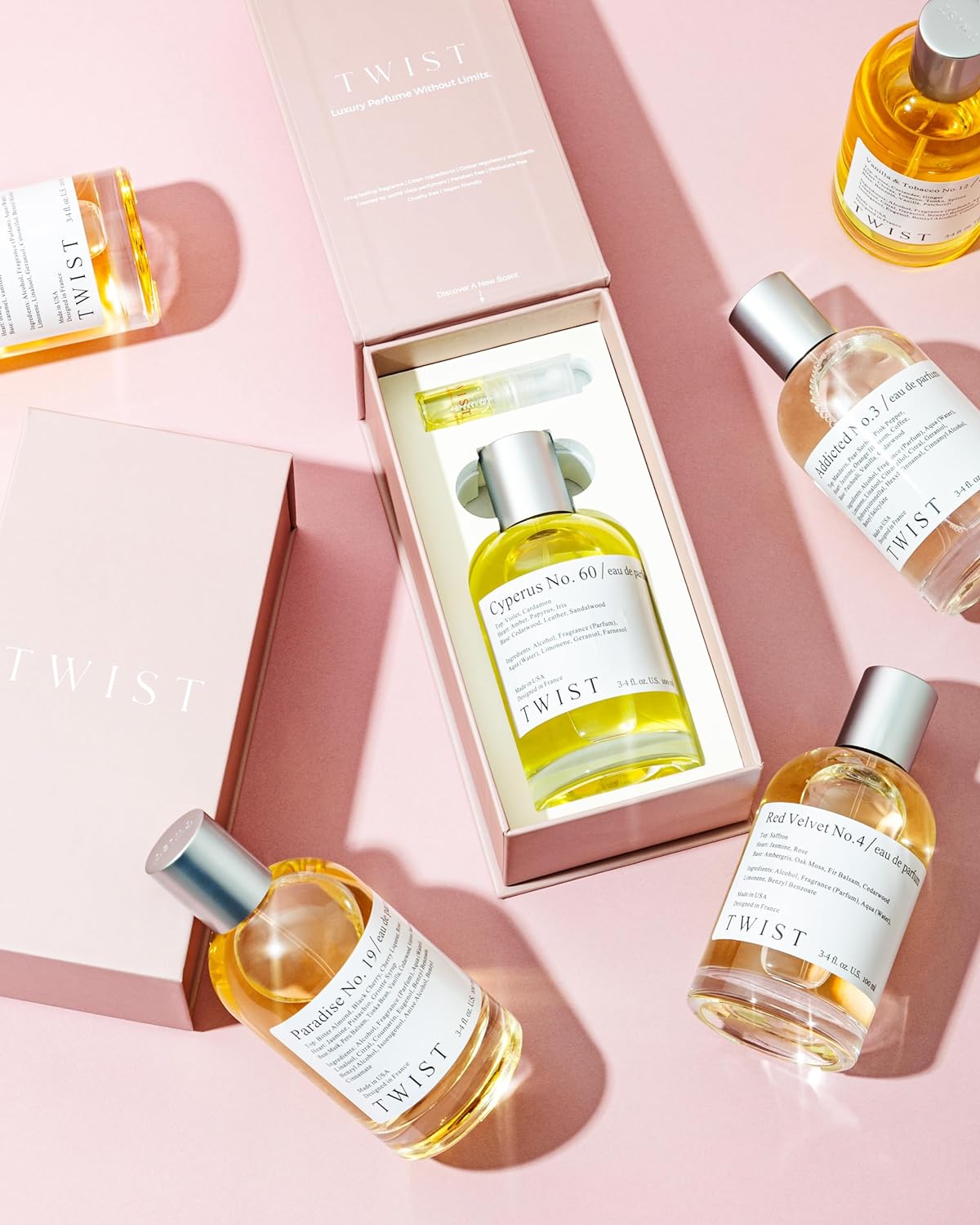 Twist Dolce No. 33 - Eau De Parfum Inspired by La V. E. Belle, Long-Lasting Perfume For Women, Gourmand & Floral, Vegan, Clean Ingredients, Fragrance - Spray 100 ml | 3.4 fl. oz. - Image 8