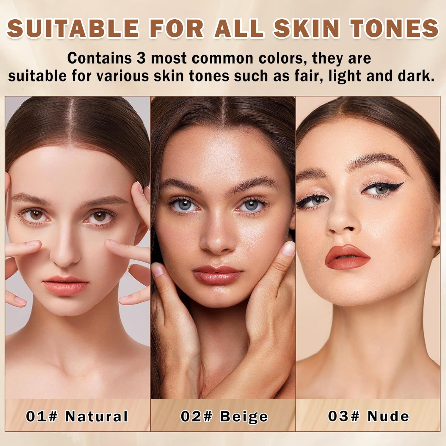 Air Brush Makeup Foundation,Flawless Airbrush Foundation for Older Women,Teenagers,Middle-aged and Mature Skin,Lightweight Moisturizing,Buildable Coverage for Smooth Radiant Skin (02 Beige) - Image 8
