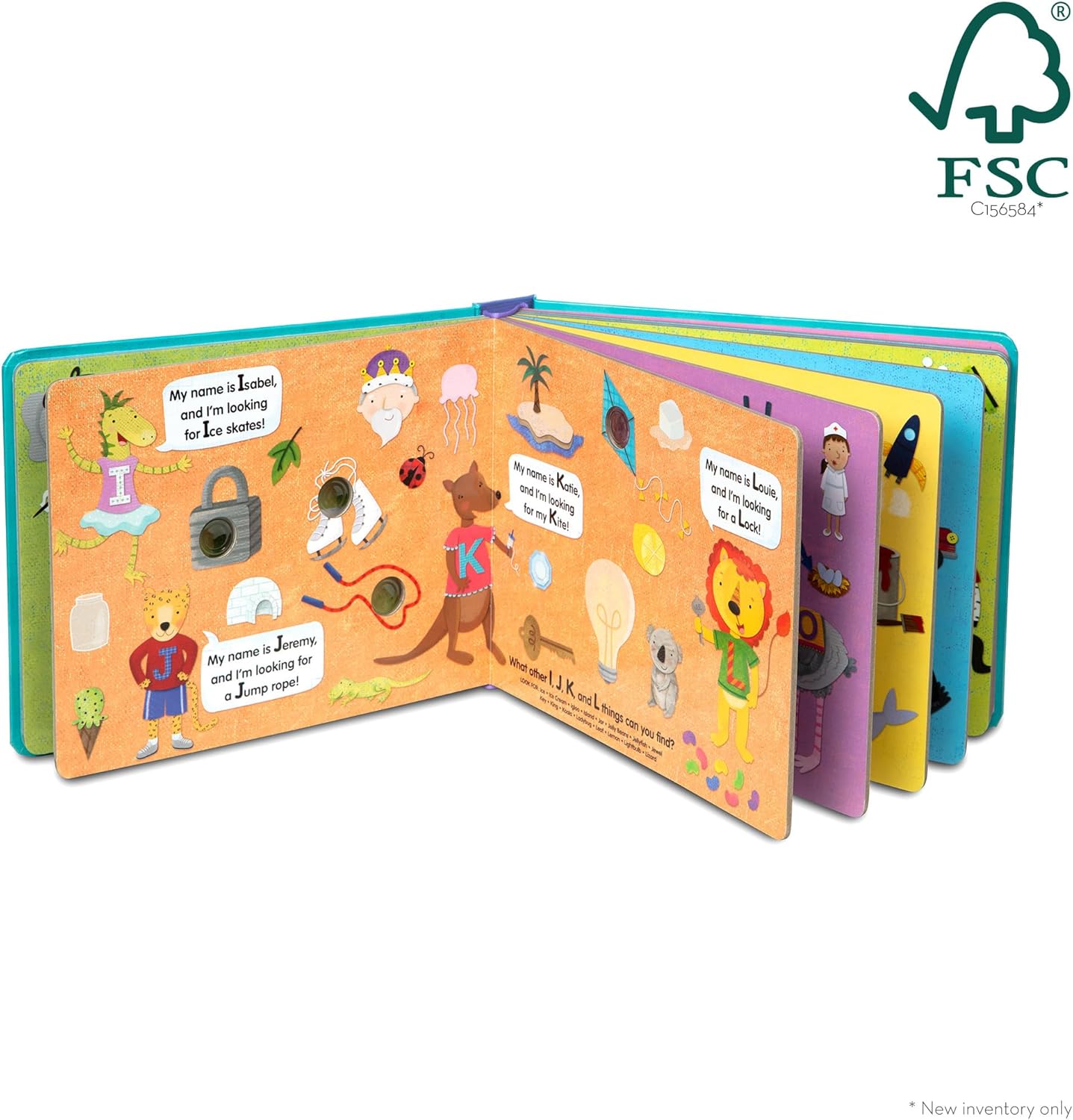 Melissa & Doug Children's Book - Poke-a-Dot: An Alphabet Eye Spy (Board Book with Buttons to Pop) - FSC Certified - Image 5