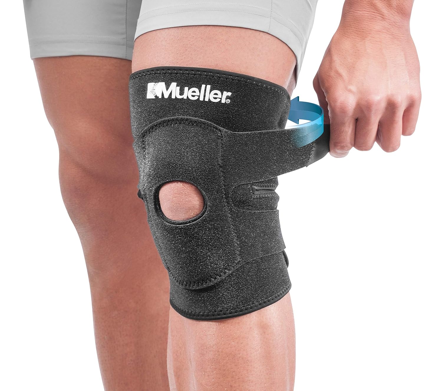 MUELLER Sports Medicine 4-Way Adjustable Knee Brace, Knee Pain Relief Support for Men and Women, Ideal for Arthritis, Sprains, Black - Image 5