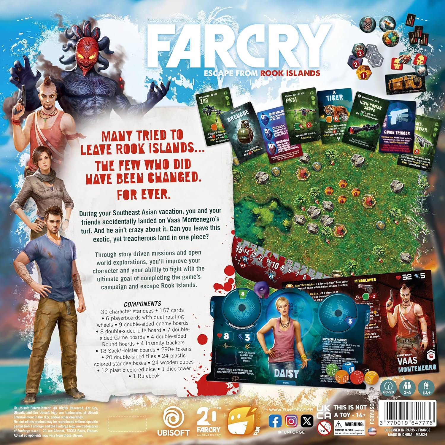 Far Cry Cooperative Combat Strategy Board Game - Escape from Rook Islands with Solo & Multiplayer Scenarios, Ages 14+, 1-4 Players - Image 3