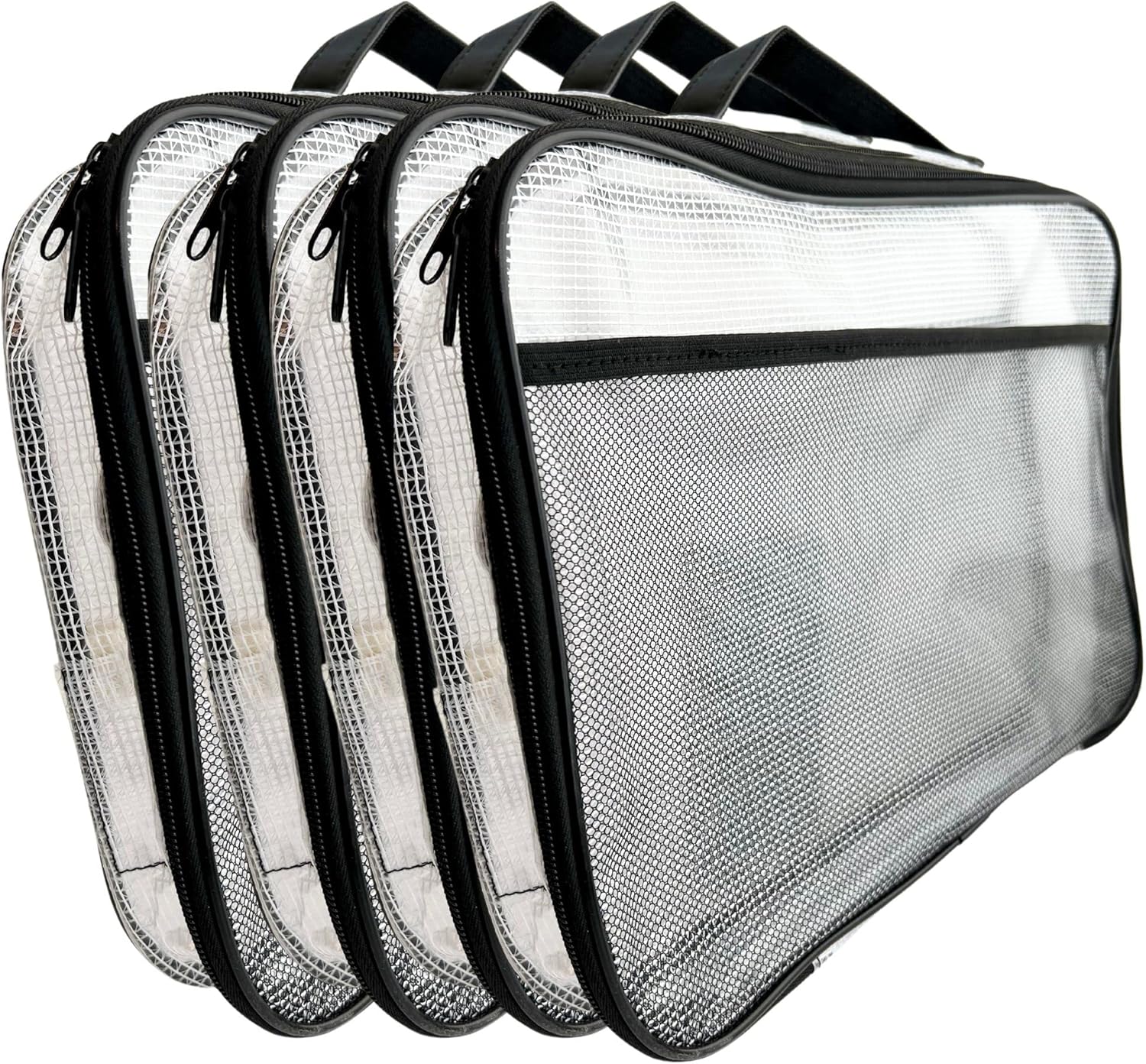 4PC Large Mesh Storage Bag for Board Games, Puzzles, Toys, Supplies, Zippered Bags for Organization Compatible with Legos and Doll Storage (4pc Mesh Bags) - Image 3