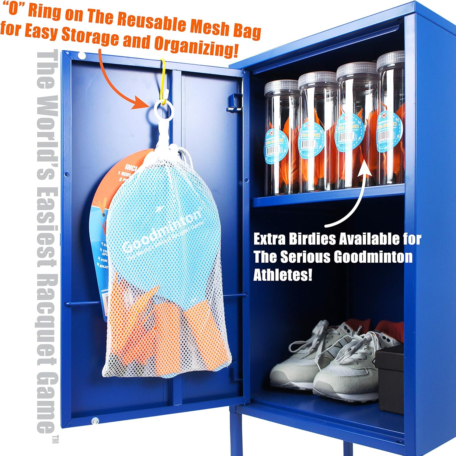 Goodminton - The World's Easiest Racquet Game - an Indoor Outdoor Year-Round Fun Paddle Game Set for Boys, Girls, and People of All Ages - Image 7