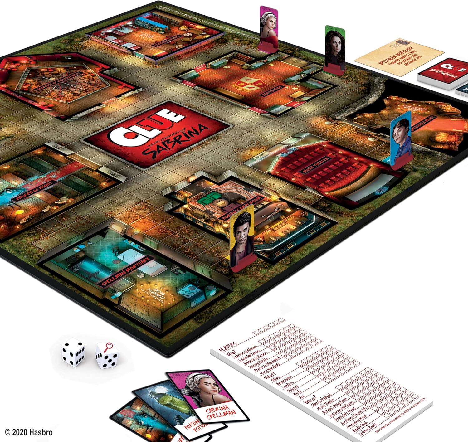 Hasbro Gaming Clue: Chilling Adventures of Sabrina Edition Board Game, Inspired by The Hit Series, Mystery Board Game for Kids Ages 14 and Up (Amazon Exclusive) - Image 4