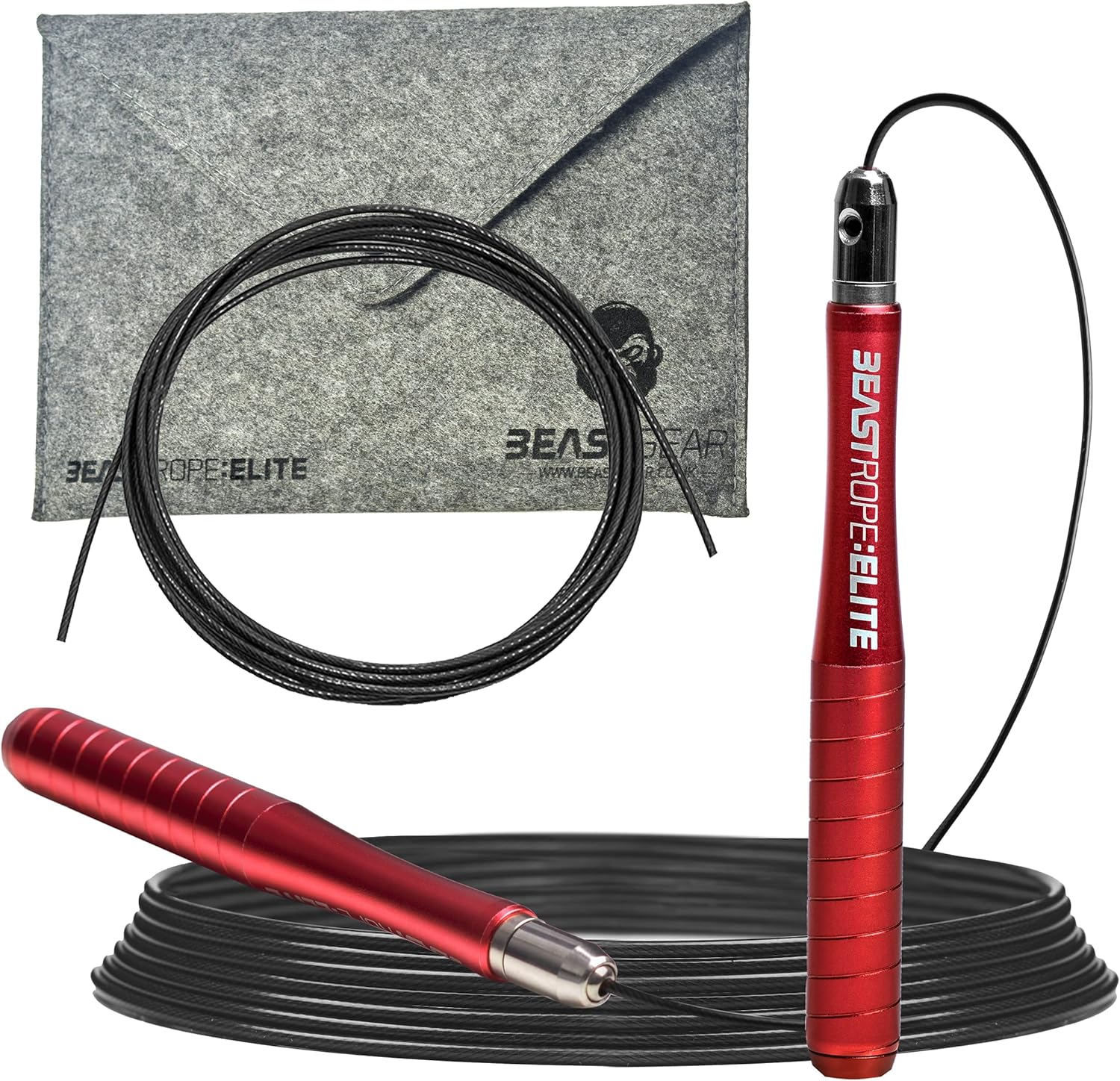 Beast Gear Jump Rope for Men and Women - Built for Speed, Premium Aluminium Jumping Rope for Advance Fitness - Boxing, MMA, HIIT, Strength Training & Double Unders - Image 2